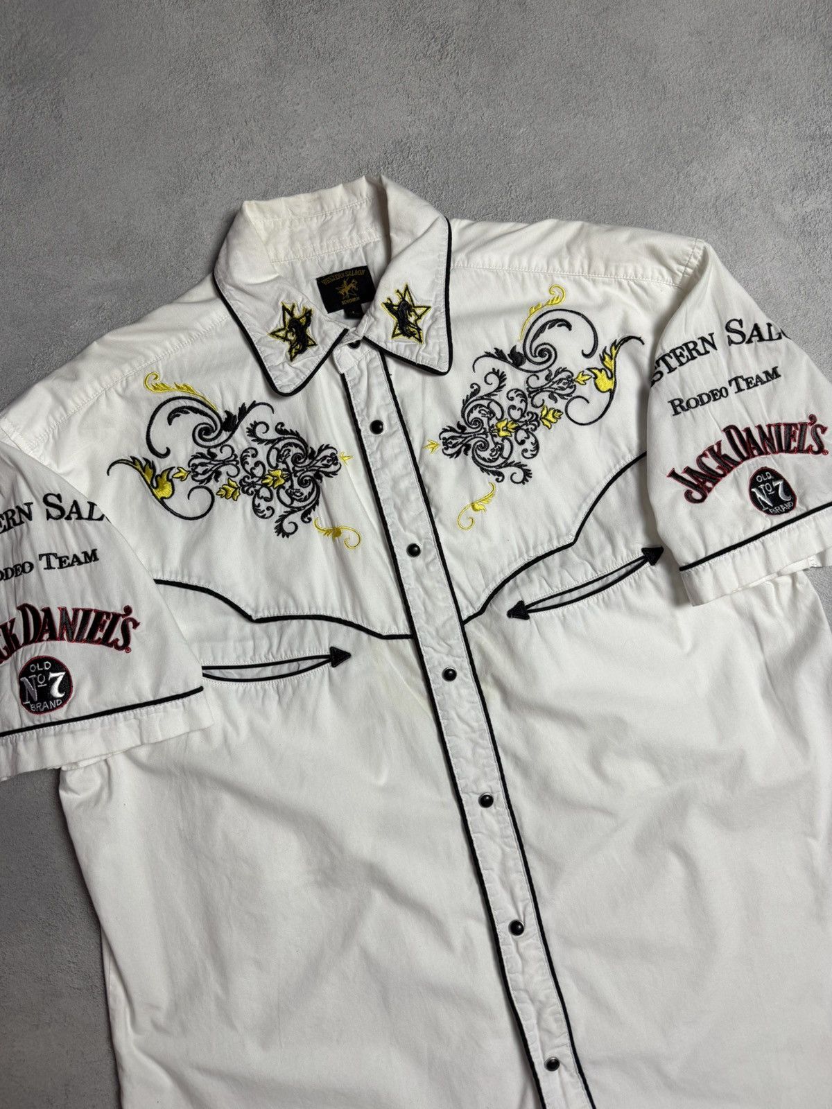 Vintage Western Saloon Rodeo Team Benidorm Button Up Shirt Size US L / EU 52-54 / 3 - 3 Thumbnail