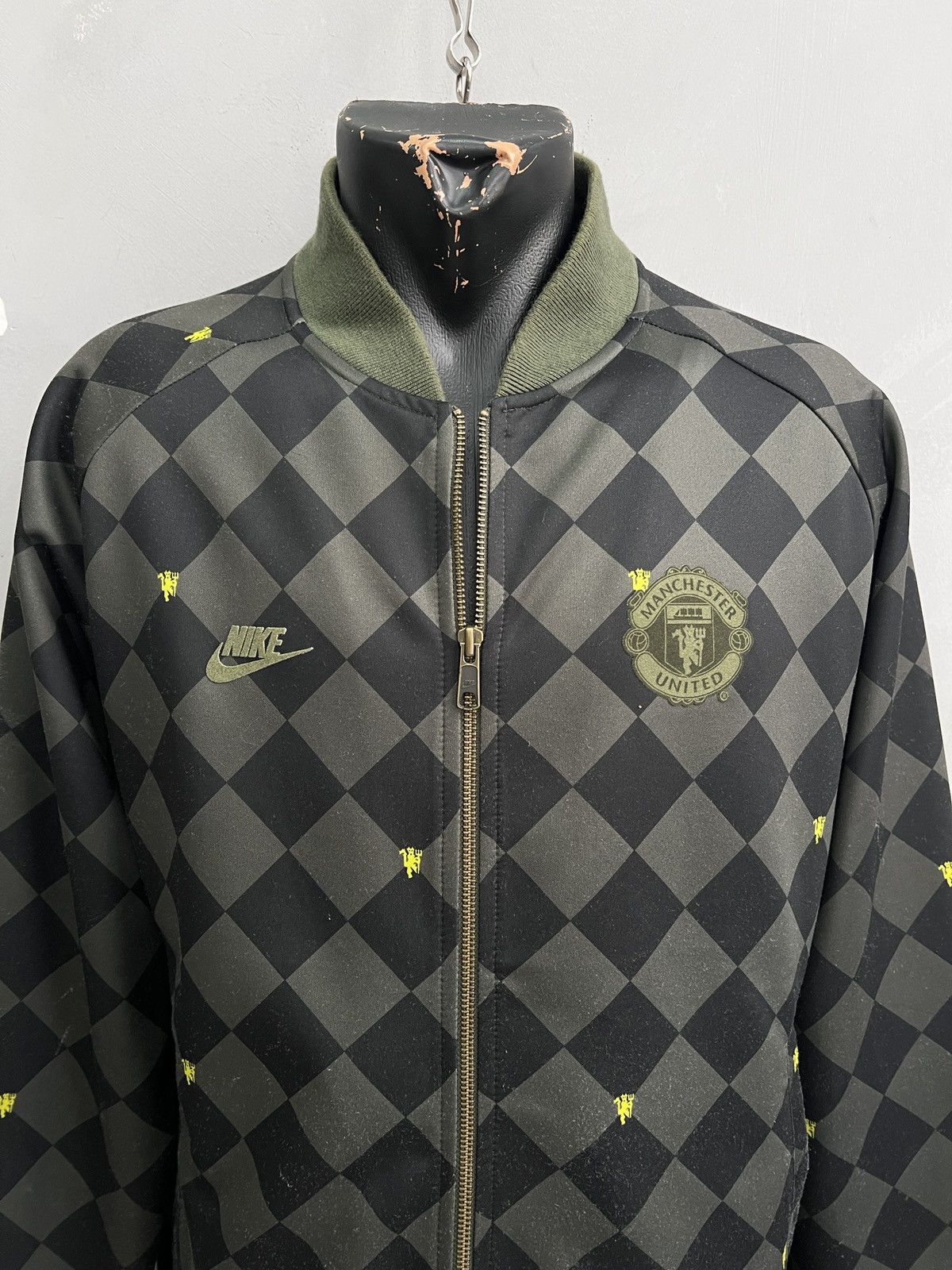 Nike Zip jacket 90s Sweatshirt Nike Fc Manchester United Vintage Size US L / EU 52-54 / 3 - 2 Thumbnail