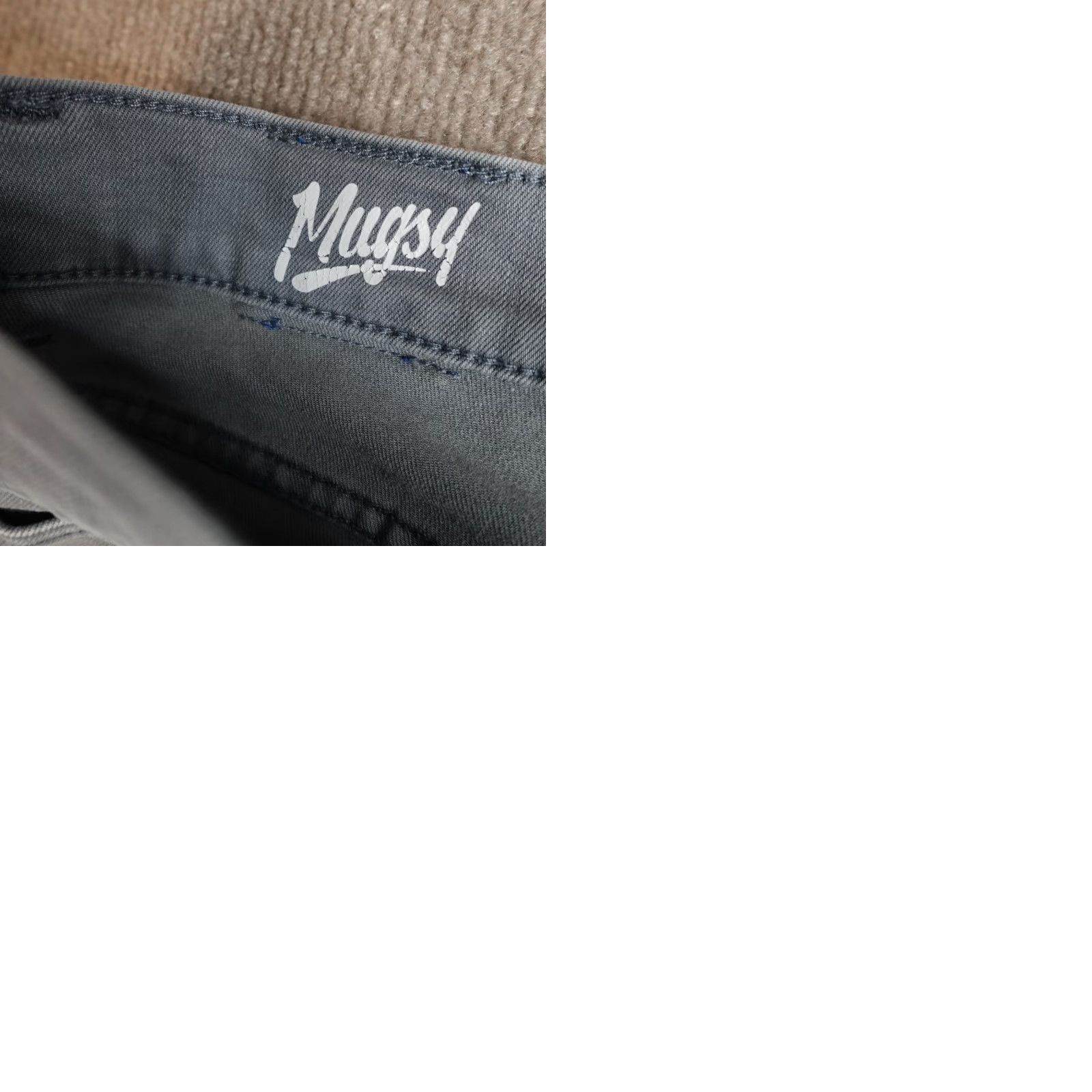 Vintage Mugsy Jeans 33 x 31 Blue Solid Logans Jeans Men 34 31 Regular Cotton Blend Denim Straight Button Fly Pocketed Shirt? Size US 34 / EU 50 - 9 Thumbnail