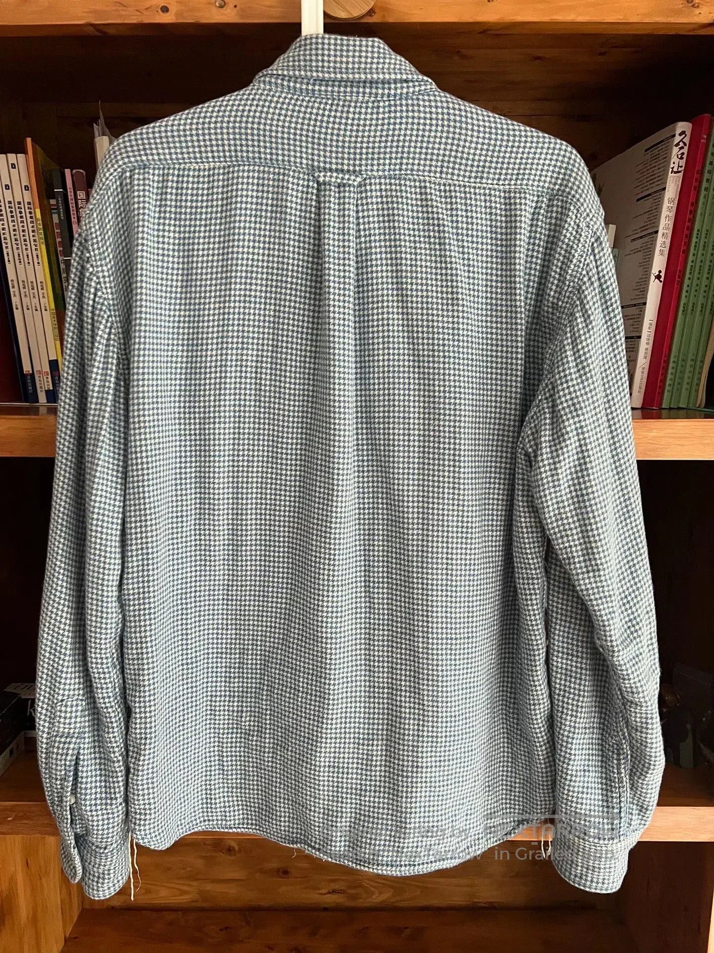 Pherrow's Pherrow's Indigo Houndstooth Shirt. Size US L / EU 52-54 / 3 - 7 Thumbnail