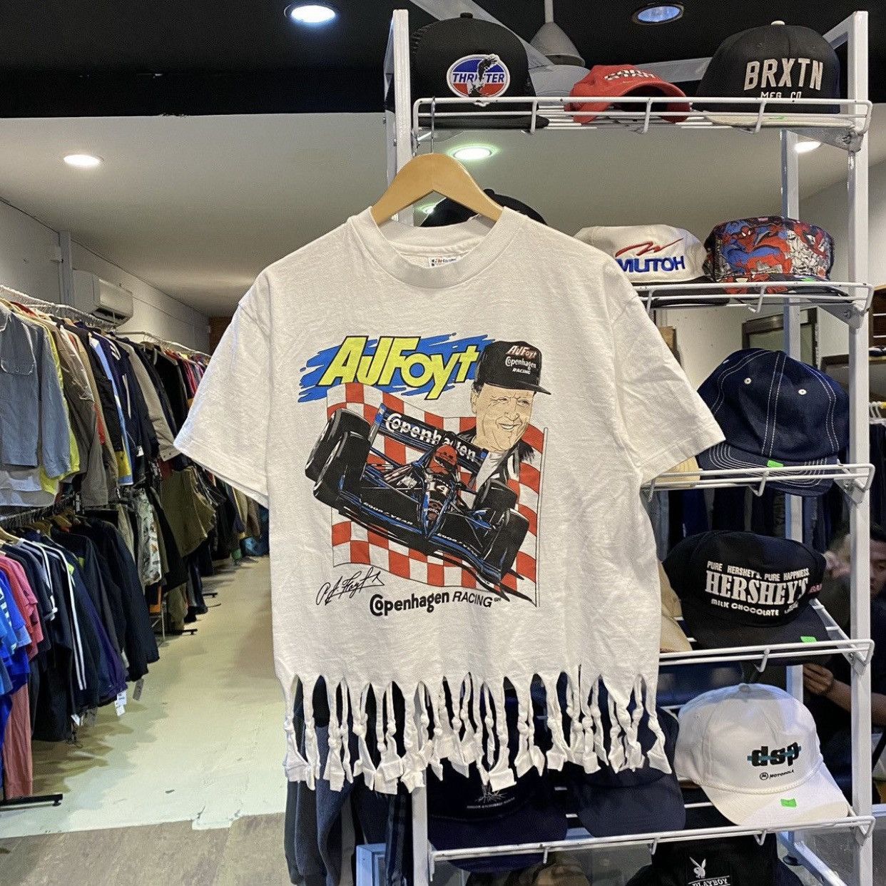 COPENHAGEN STUDIOS × NASCAR × Vintage Vintage 92s B.tatman Copenhagen Racing t shirt Size US L / EU 52-54 / 3 - 1 Thumbnail