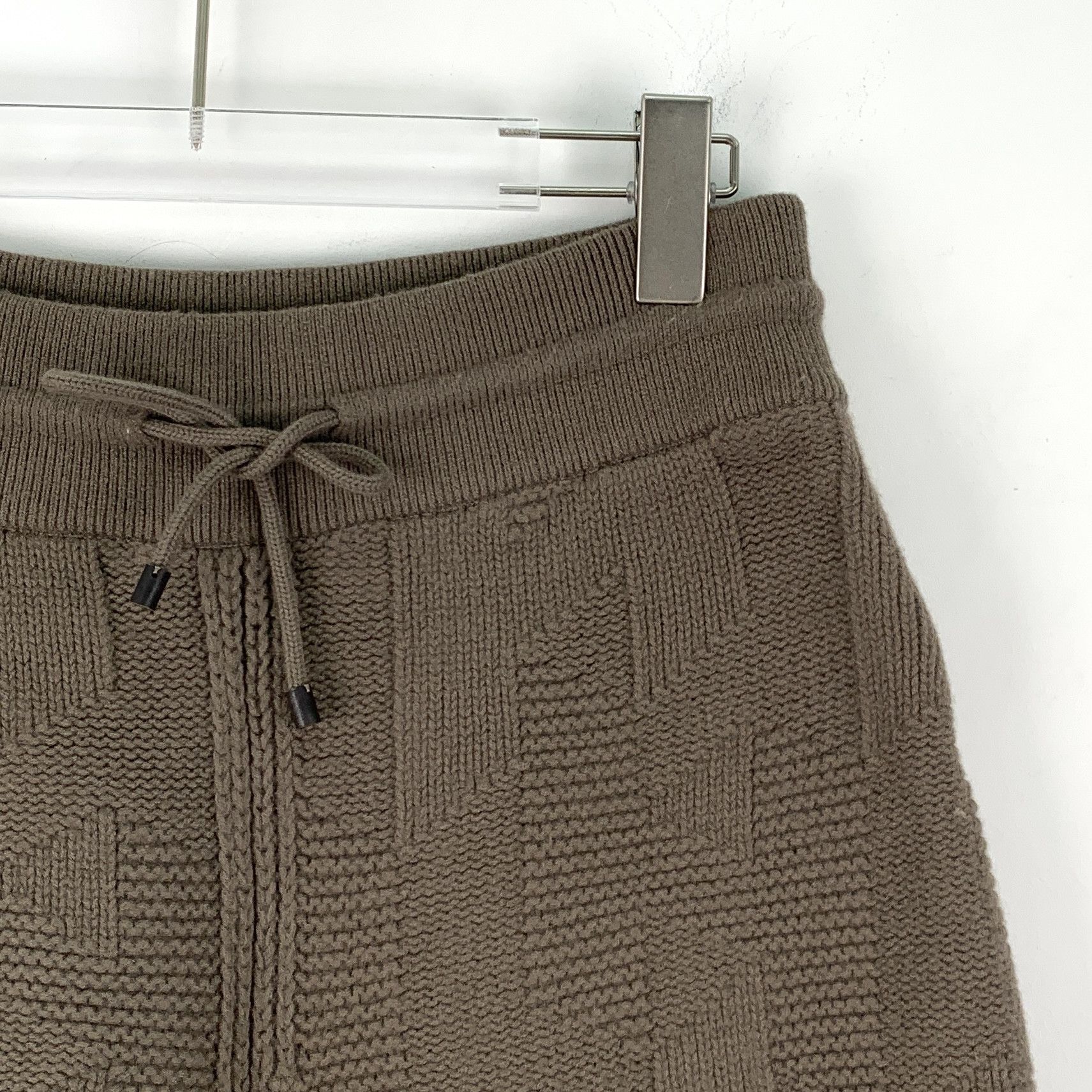 Hermes Hermes Jacquard Wool Drawstring Shorts Brown (36) Size 25" / US 0 / IT 36 - 3 Thumbnail