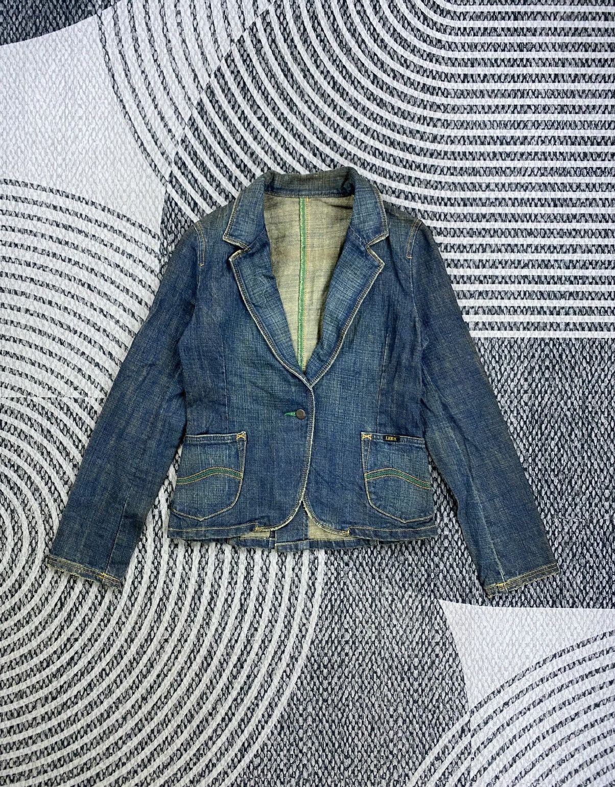 Lee Vintage LEE Single Button Blazer Style Denim Jacket Size US XS / EU 42 / 0 - 1 Thumbnail