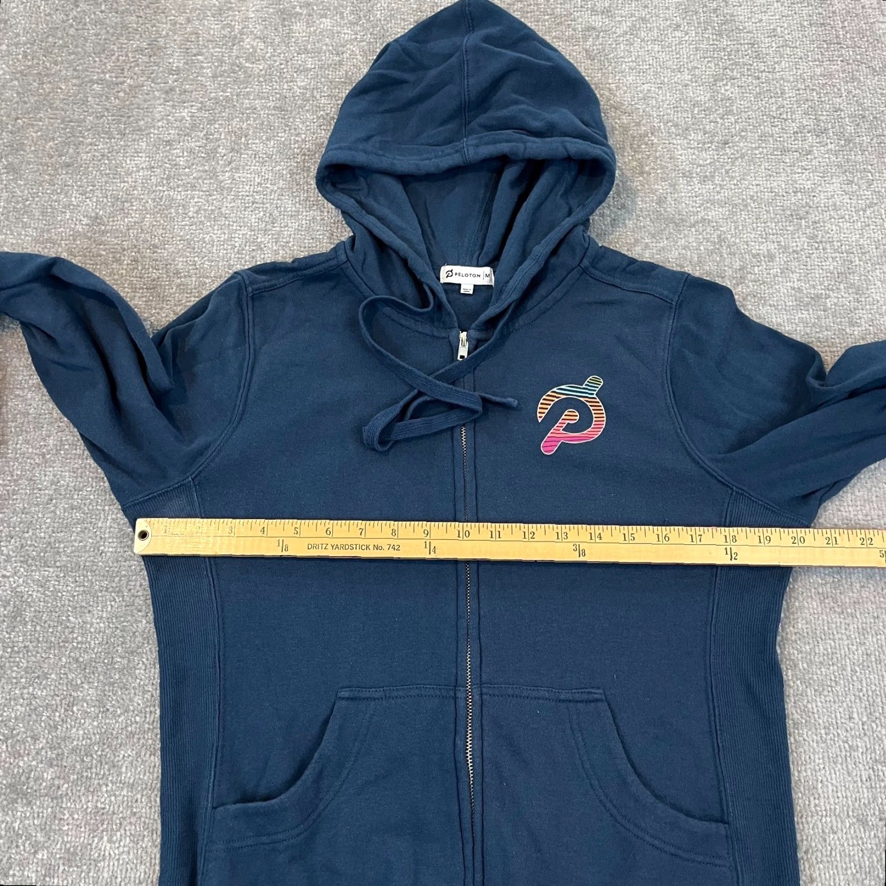 Vintage Peloton Jacket Womens Medium Blue Ultimate Fleece Zip Hoodie Cycling Training Size M / US 6-8 / IT 42-44 - 6 Thumbnail