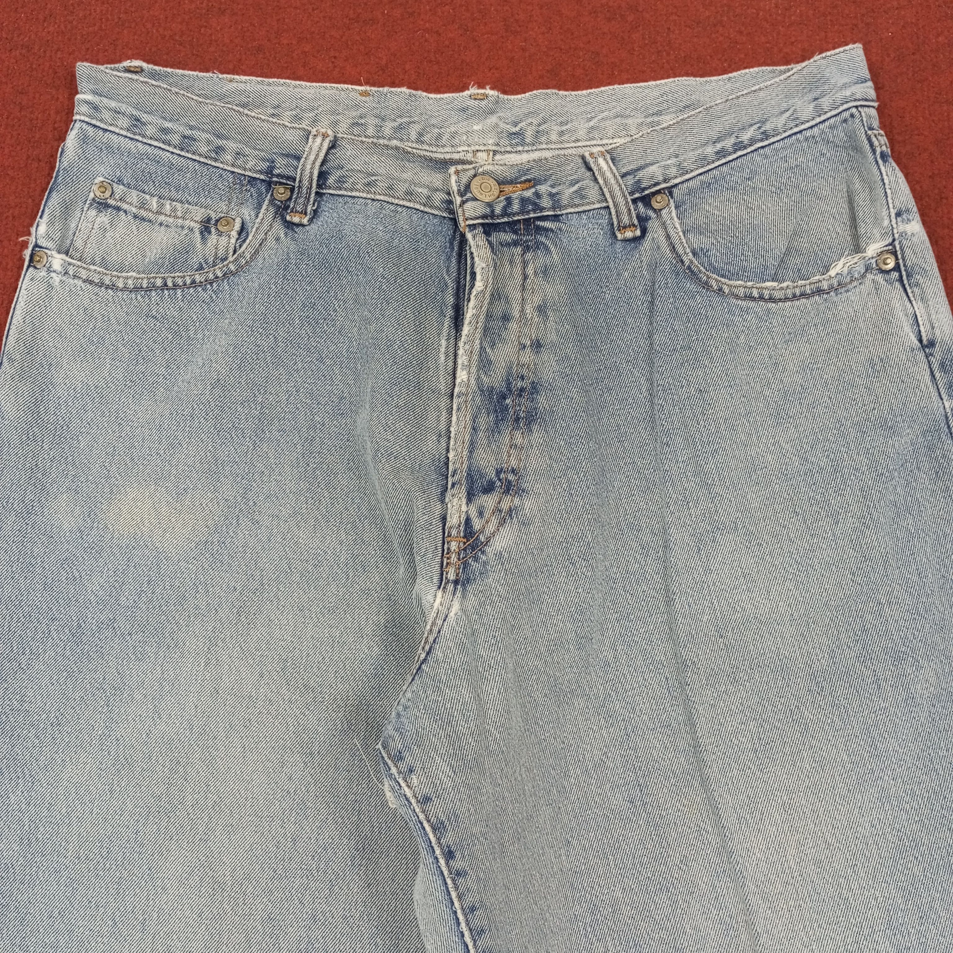 RRL Ralph Lauren × Ralph Lauren × Vintage RRL Ralph Lauren Fashion Style Distressed Jeans Size US 34 / EU 50 - 5 Thumbnail