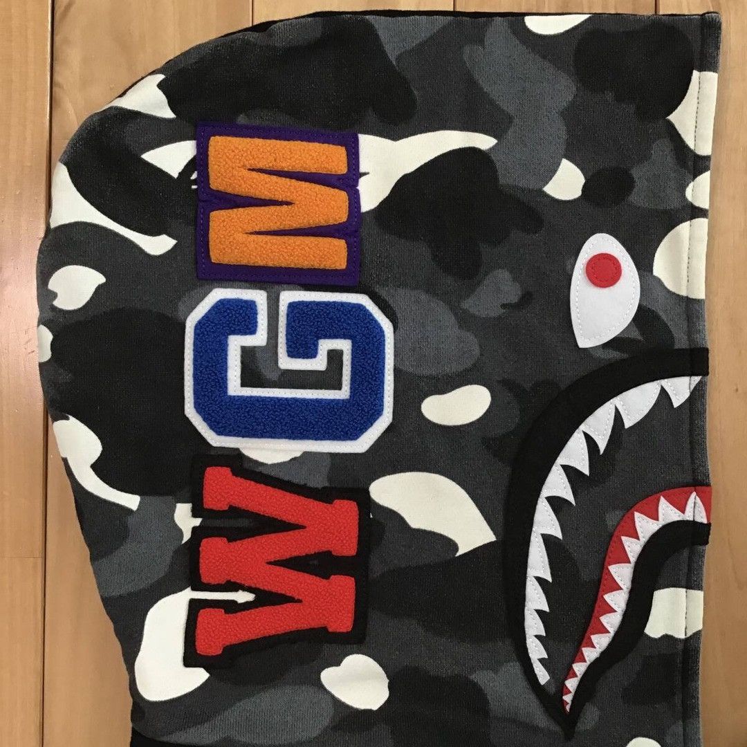 Bape 💫Glow in the dark BAPE City camo shark hoodie varsity jacket Size US S / EU 44-46 / 1 - 5 Thumbnail