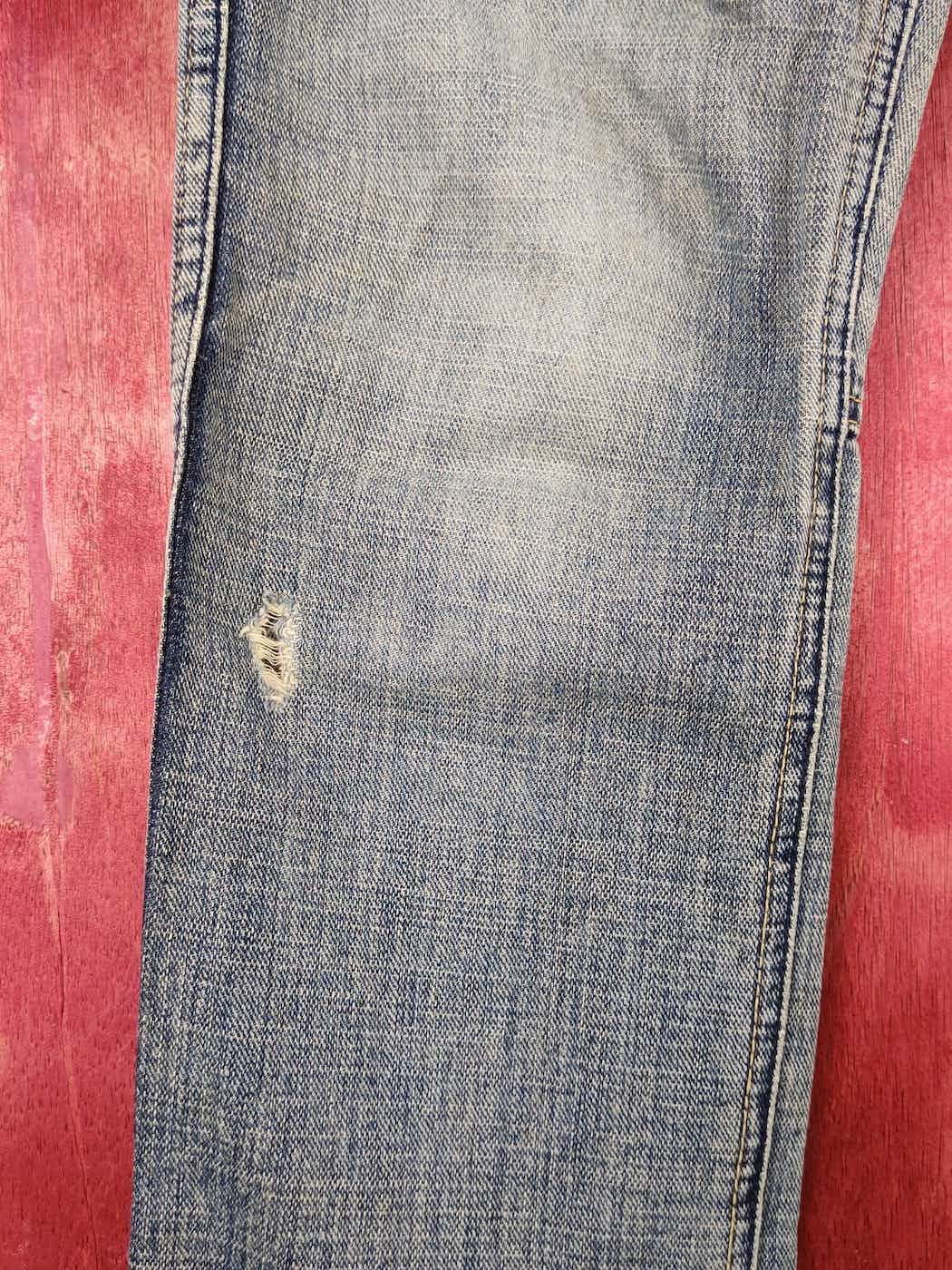 Japanese Brand DL Cubesugar Blue Faded Multipocket Denim jeans pants #S1478 Size US 31 - 15 Thumbnail