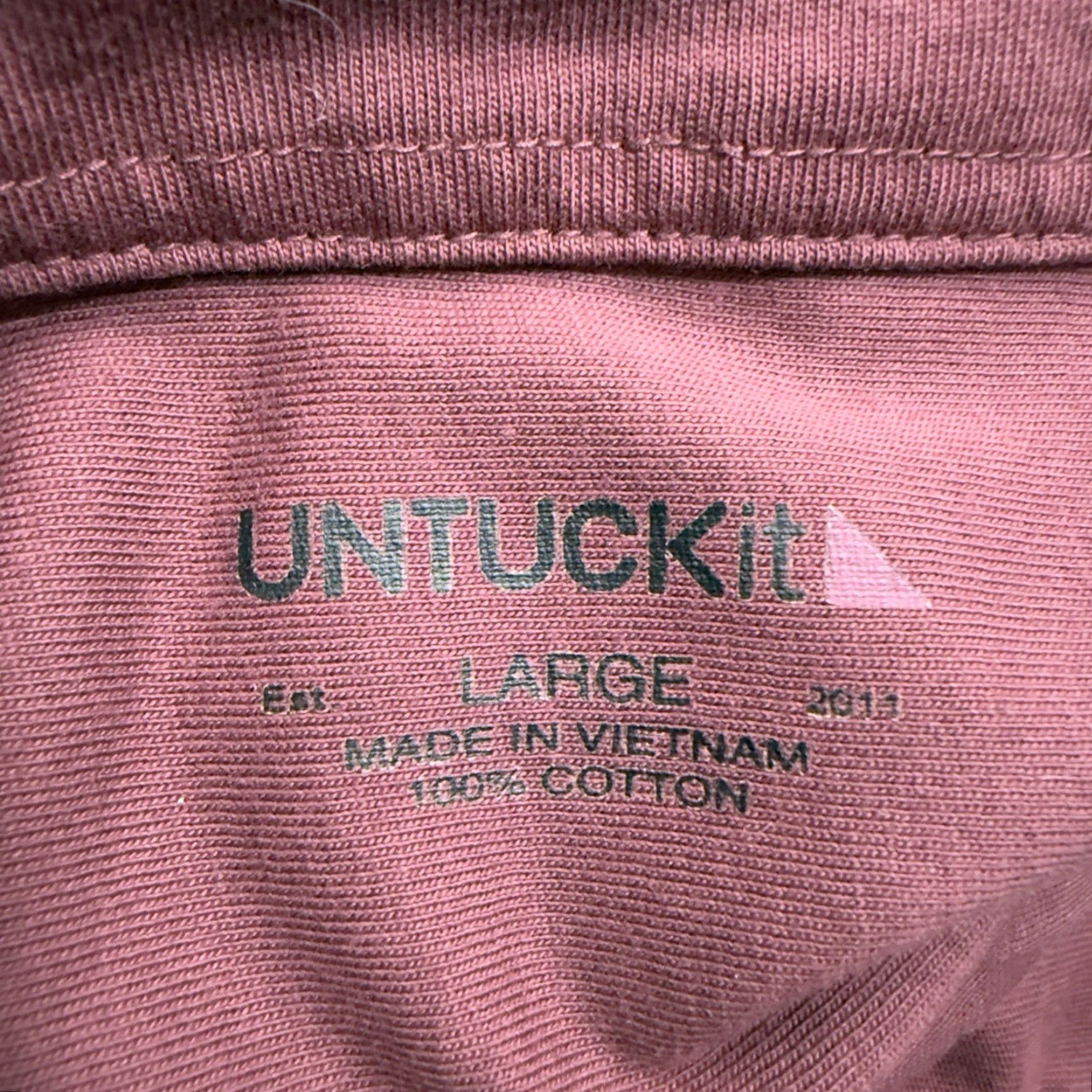 UNTUCKit UNTUCKit Red Long Sleeve Button Down Shirt Mens L Size Button-Up Shirt Size US L / EU 52-54 / 3 - 4 Thumbnail