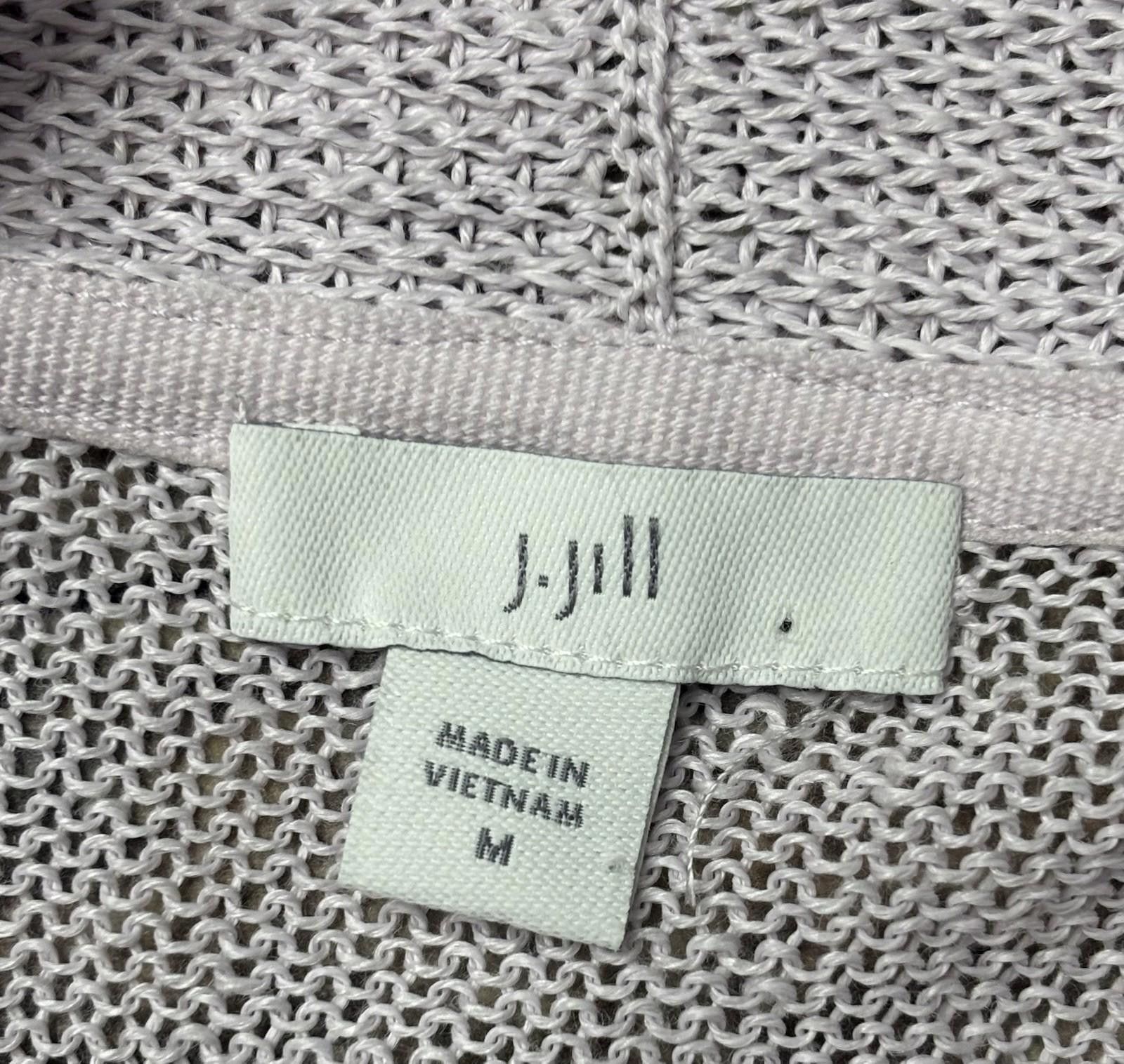 Other J Jill Cardigan Sweater Womens Medium Linen Blend Long Pink Size M / US 6-8 / IT 42-44 - 2 Thumbnail