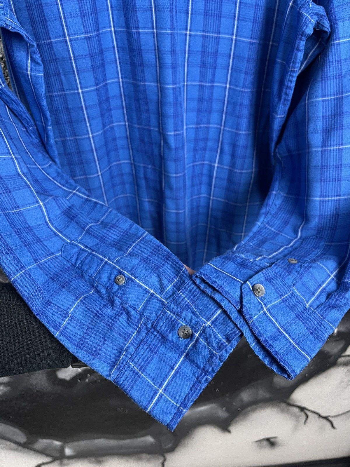 Oakley × Vintage Vintage Oakley Blue Plaid Shirt Men’s Size XL Size US XL / EU 56 / 4 - 8 Thumbnail