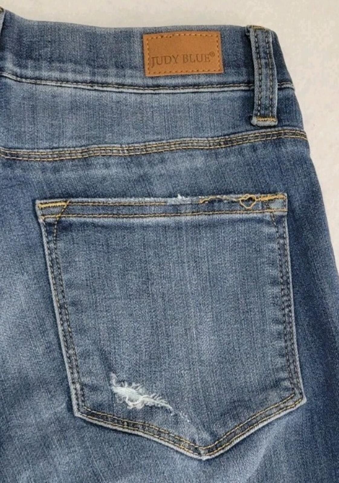 Other Judy Blue Jeans Women’s Size 5/27 Skinny Distressed Denim Size 27" / US 4 / IT 40 - 5 Thumbnail