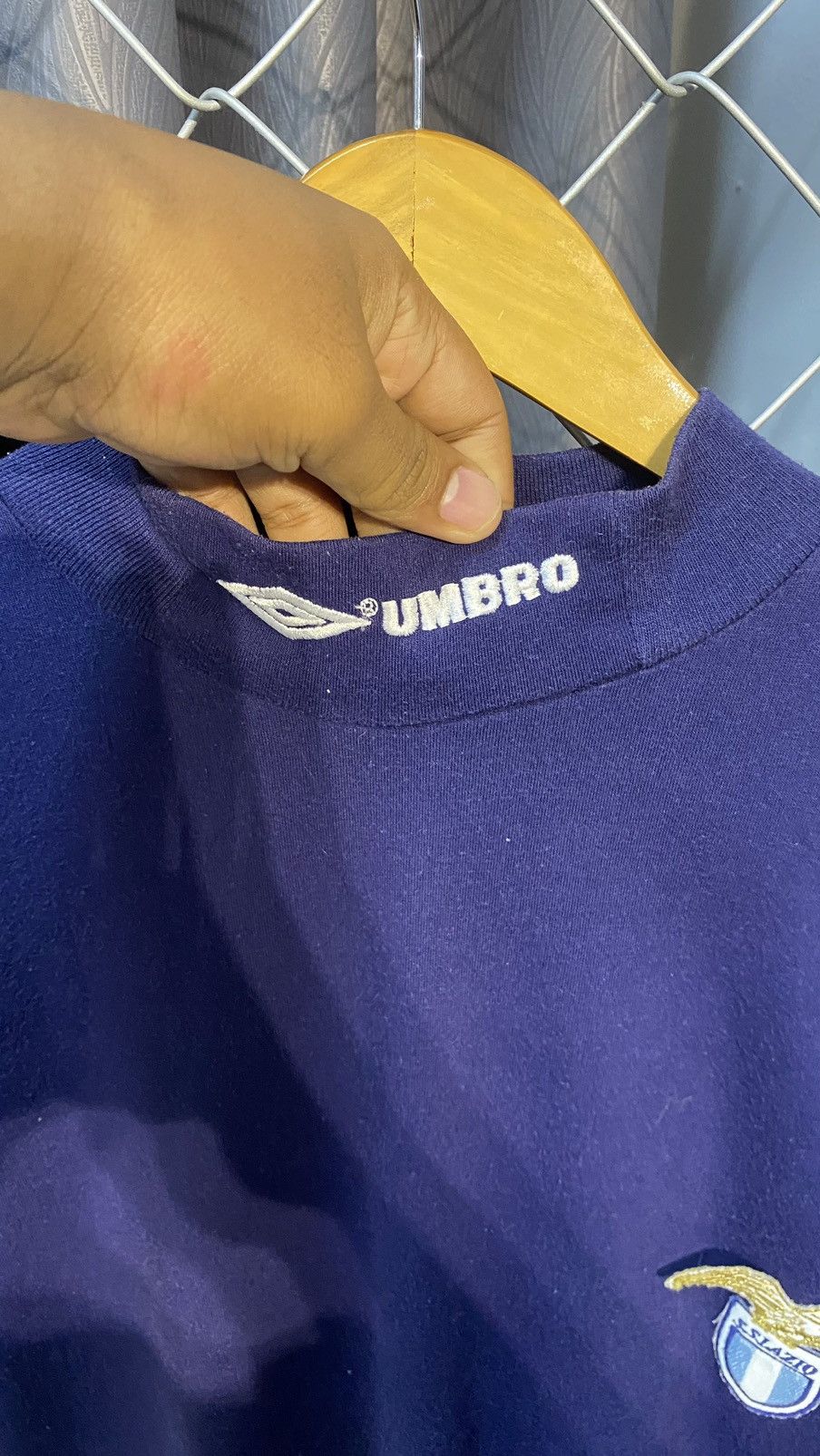 Umbro × Vintage VINTAGE 90's UMBRO SS LAZIO PRO TRAINING HIGH NECK LARGE Size US L / EU 52-54 / 3 - 5 Thumbnail