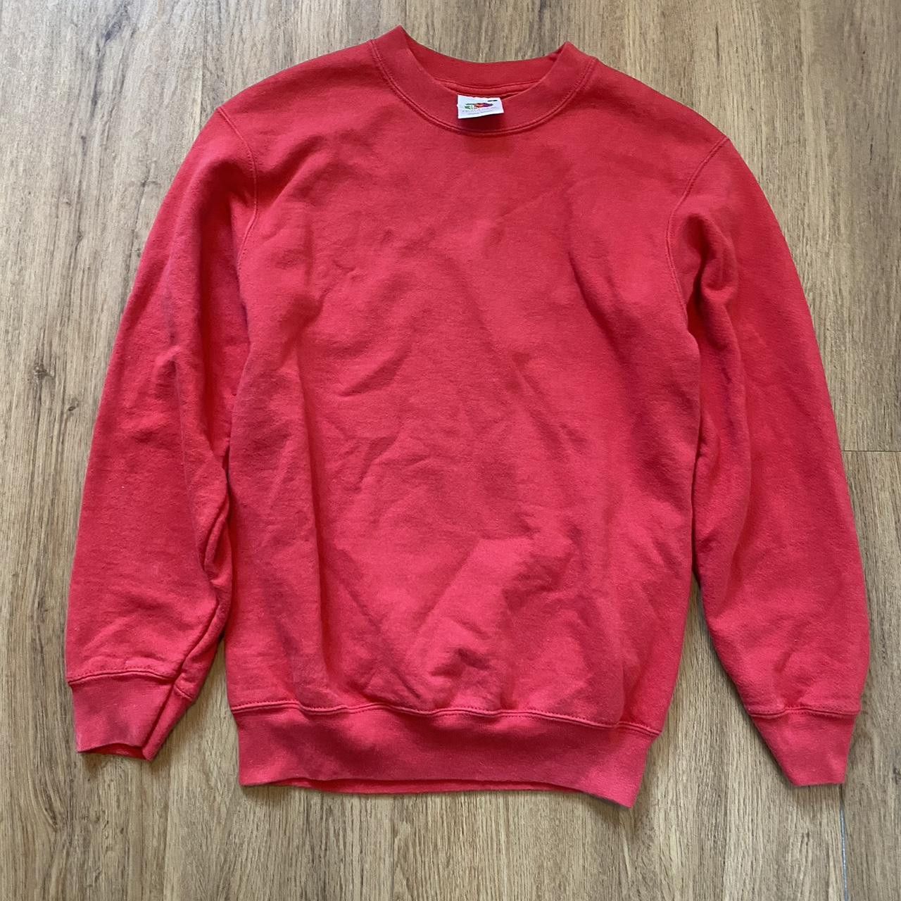Fruit Of The Loom Red crewneck sweatshirt #90s Size US S / EU 44-46 / 1 - 1 Thumbnail