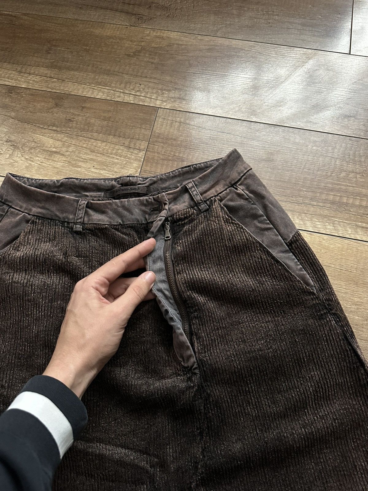 Transit Transit Par Such Corduroy Pants Trousers Asymmetric Size 30" / US 8 / IT 44 - 9 Thumbnail
