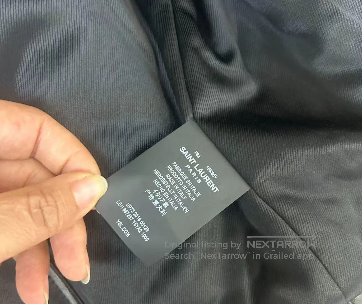 Hedi Slimane Saint Laurent L01 Leather Biker Jacket. Size XXS / US 00 / IT 34 - 5 Thumbnail