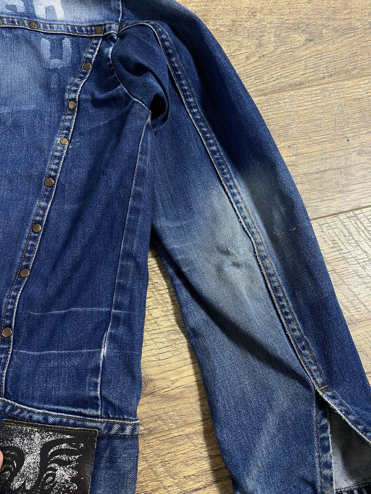 Vintage "WE JUST ANGELS" Denim Jacket Size US L / EU 52-54 / 3 - 11 Thumbnail