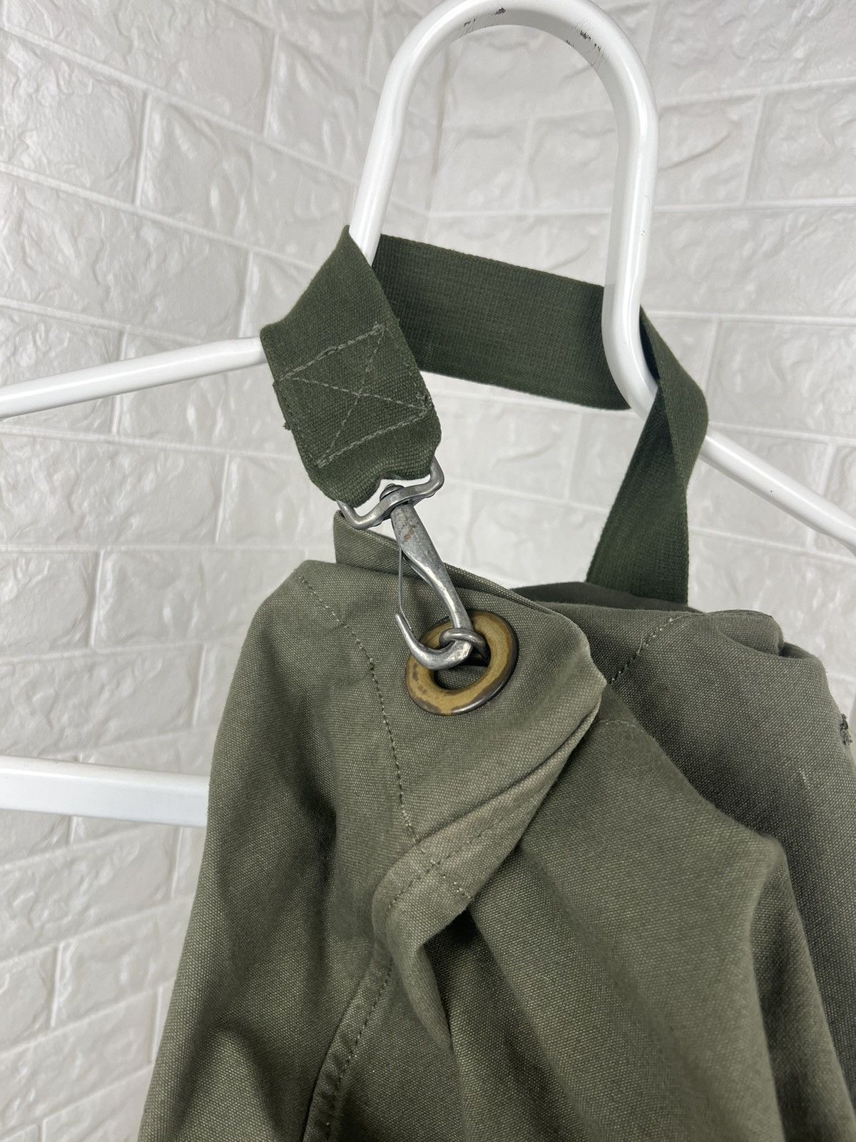 Vintage Vintage 1970s 70s US Military Canvas Bag Shoulder Strap Army Size ONE SIZE - 11 Thumbnail