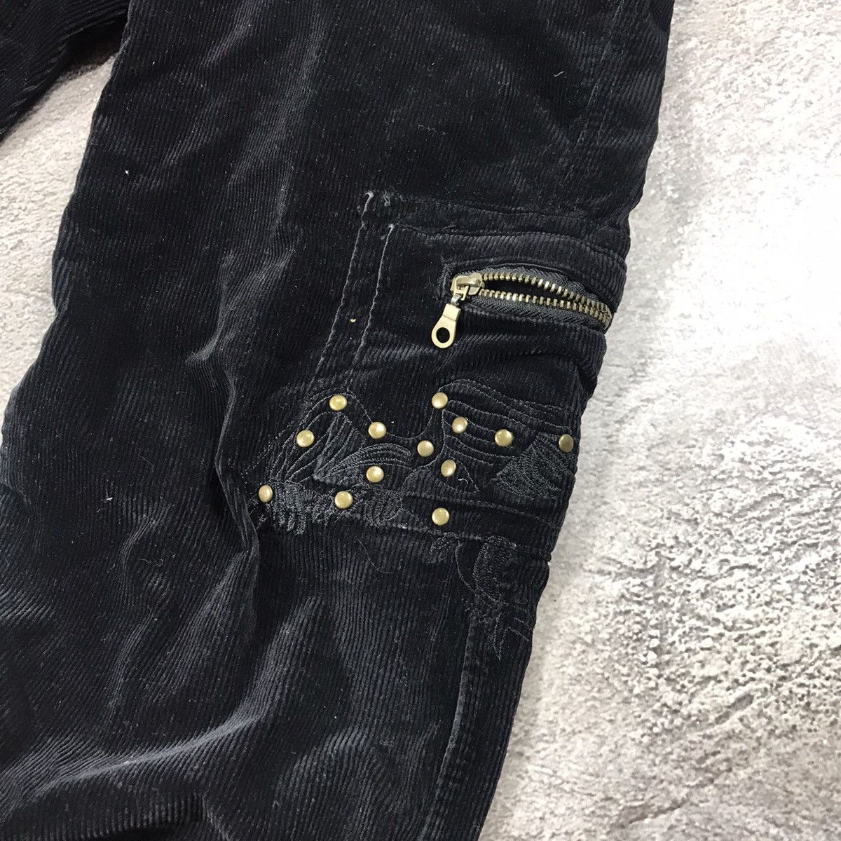 Vintage Vintage 90s Japanese Baggy Cargo Pants Black Skate Faded 28 Size 28" / US 6 / IT 42 - 3 Thumbnail