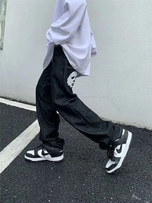 Japanese Brand Miyuki x Ayami FACES Graphic Black Streetwear Denim Jeans Size US 32 / EU 48 - 5 Thumbnail