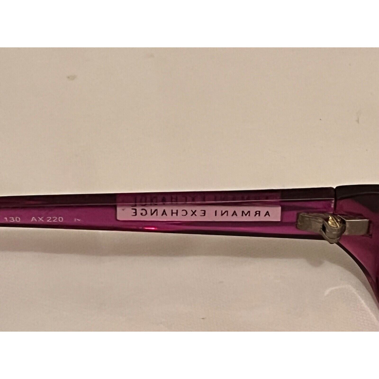 Armani Exchange Armani Exchange Glasses Frame ~ With Case ~ Purple Size ONE SIZE - 9 Thumbnail