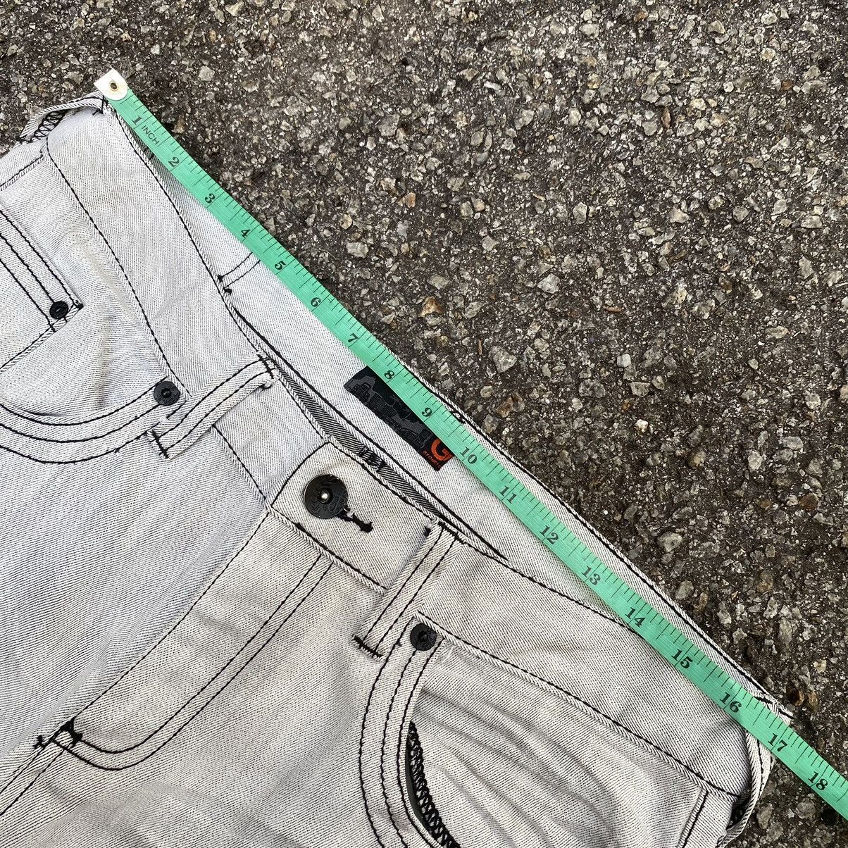 Guess Flare Jeans G By Guess Low Boot Cut Distressed Denim Size US 33 - 9 Thumbnail