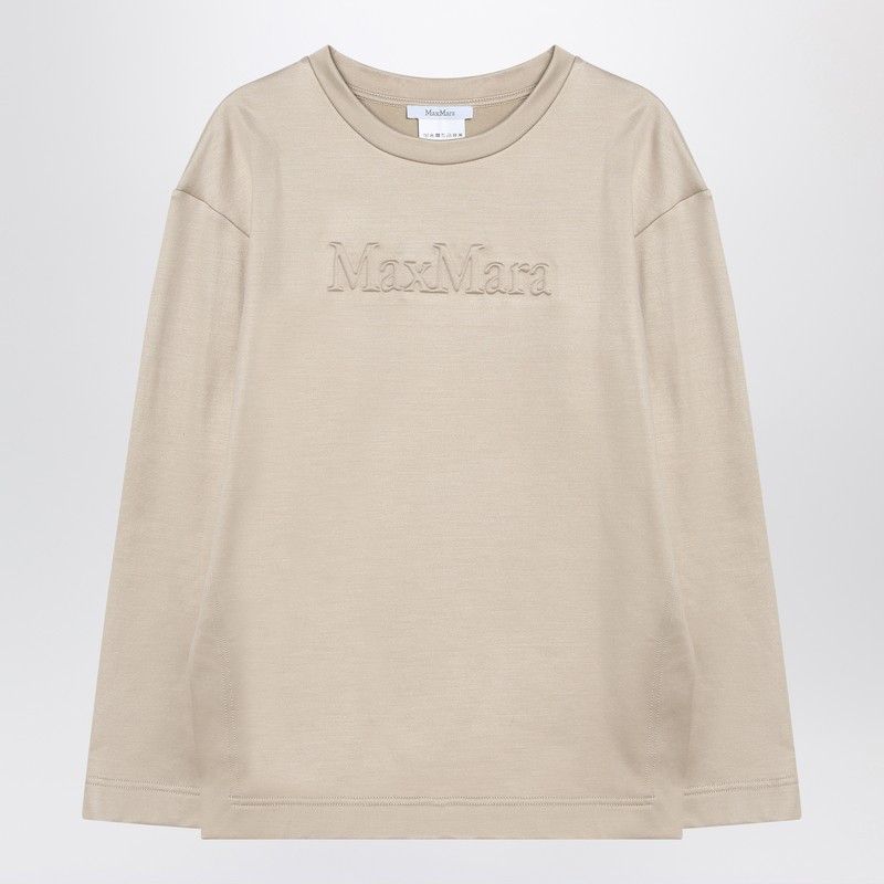 Max Mara Max Mara Beige Sweatshirt In Silk Blend Size M / US 6-8 / IT 42-44 - 1 Thumbnail