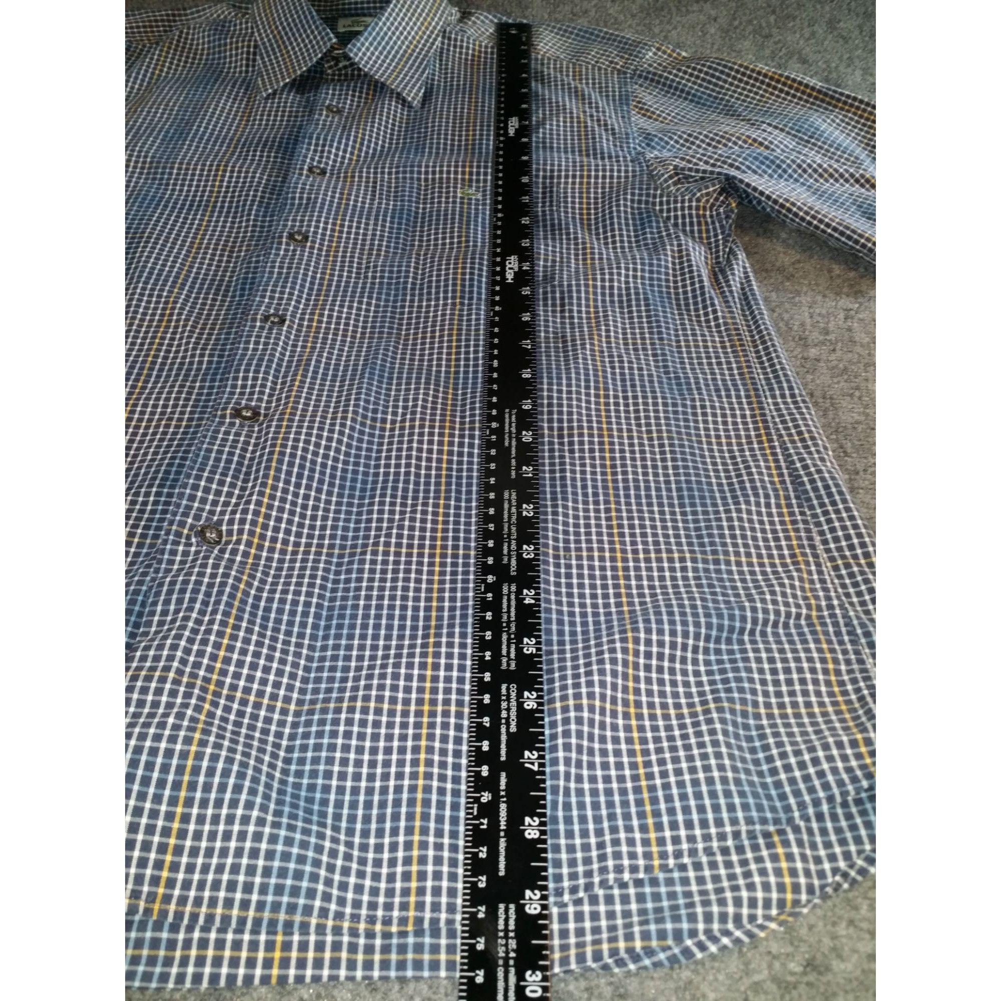 Lacoste Lacoste Button Up Shirt Men Sz M 41 EU Multicolor Short Slee Size US M / EU 48-50 / 2 - 3 Thumbnail