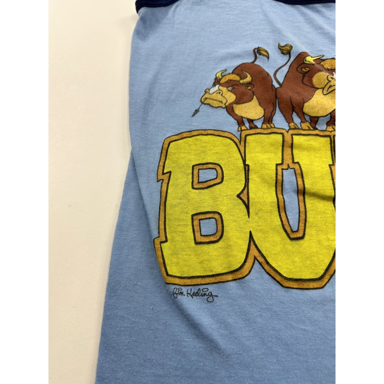 Vintage VINTAGE Cascade Mountain Tee Company Tank Bull Shirt Womens Medium Blue Sleeveless 60s 70s Sports Tank Top Women M Blue Size M / US 6-8 / IT 42-44 - 3 Thumbnail