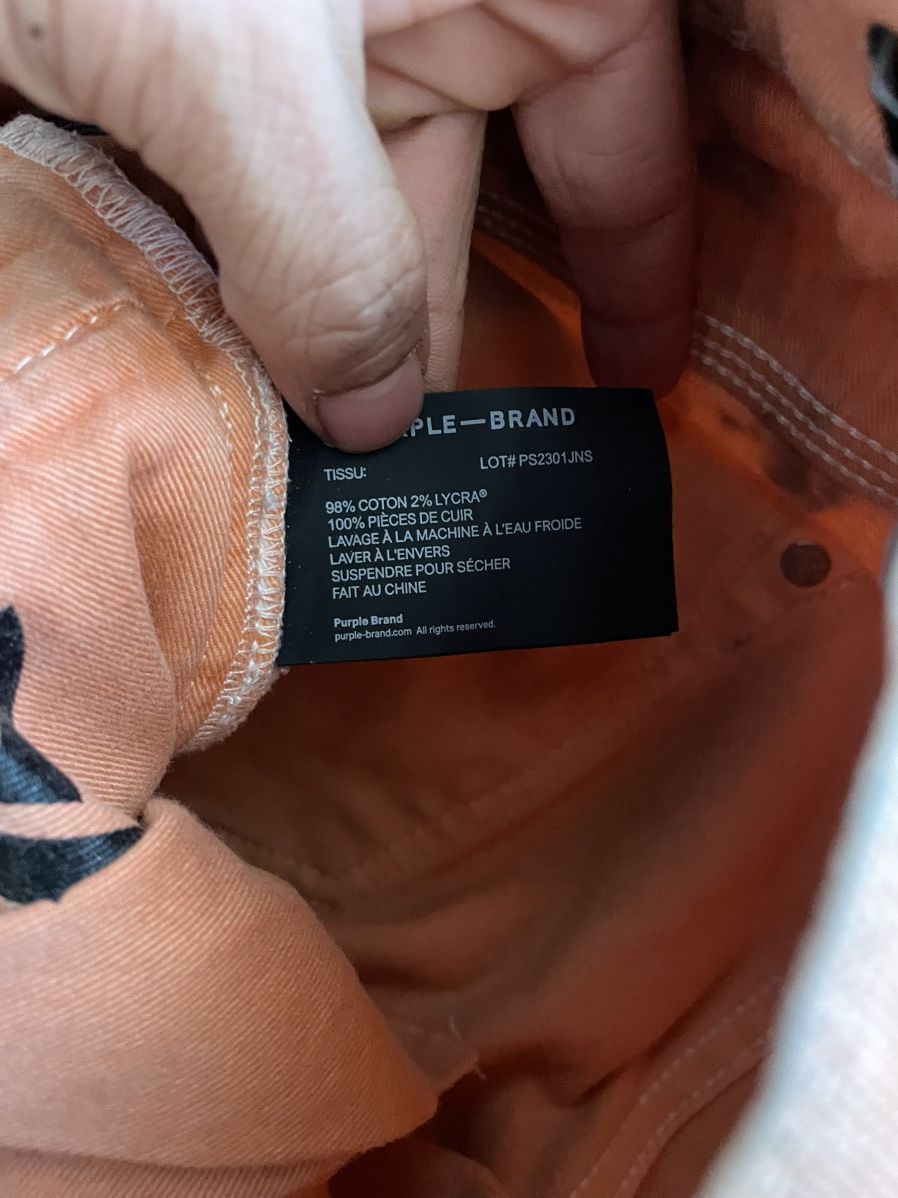 Purple Brand Purple Brand Orange Denim Size US 31 - 3 Thumbnail