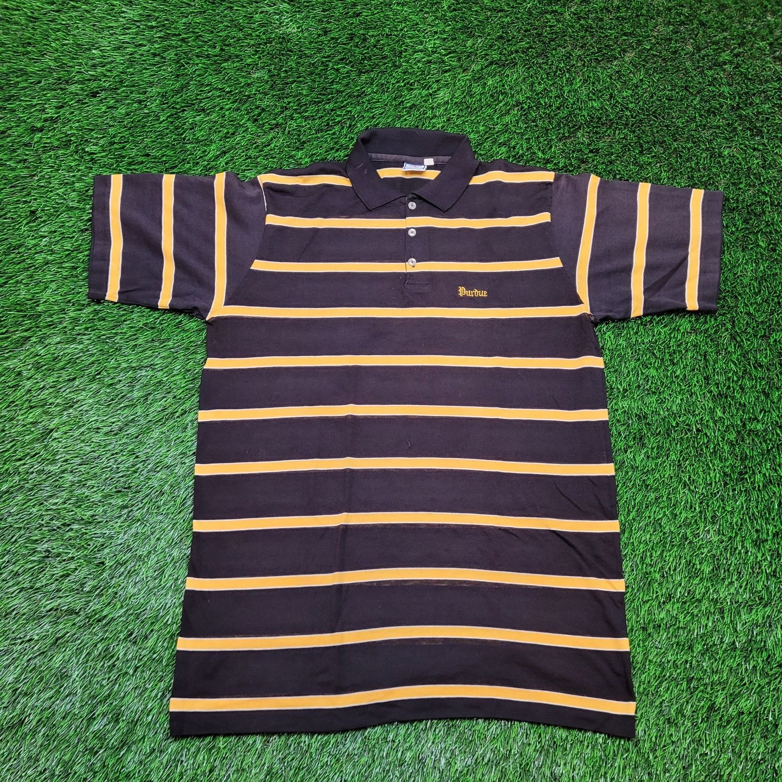 Other Vintage 80s Purdue University Polo Shirt Mens M (Tagged XL) Size US M / EU 48-50 / 2 - 1 Thumbnail
