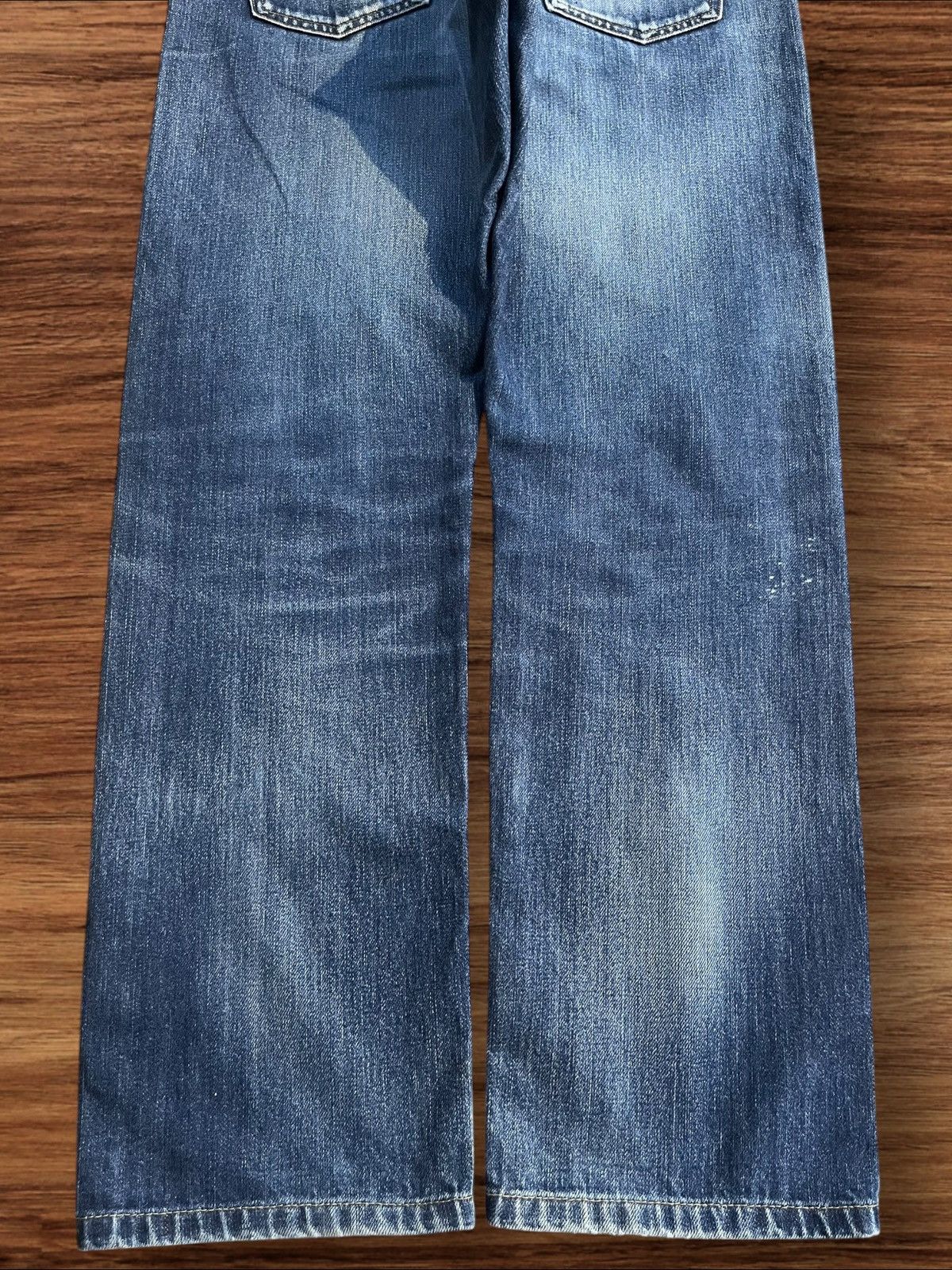 Undercover × Uniqlo Vintage Japanese Brand Blue Washed Distressed Redline Jeans Size US 32 / EU 48 - 7 Thumbnail