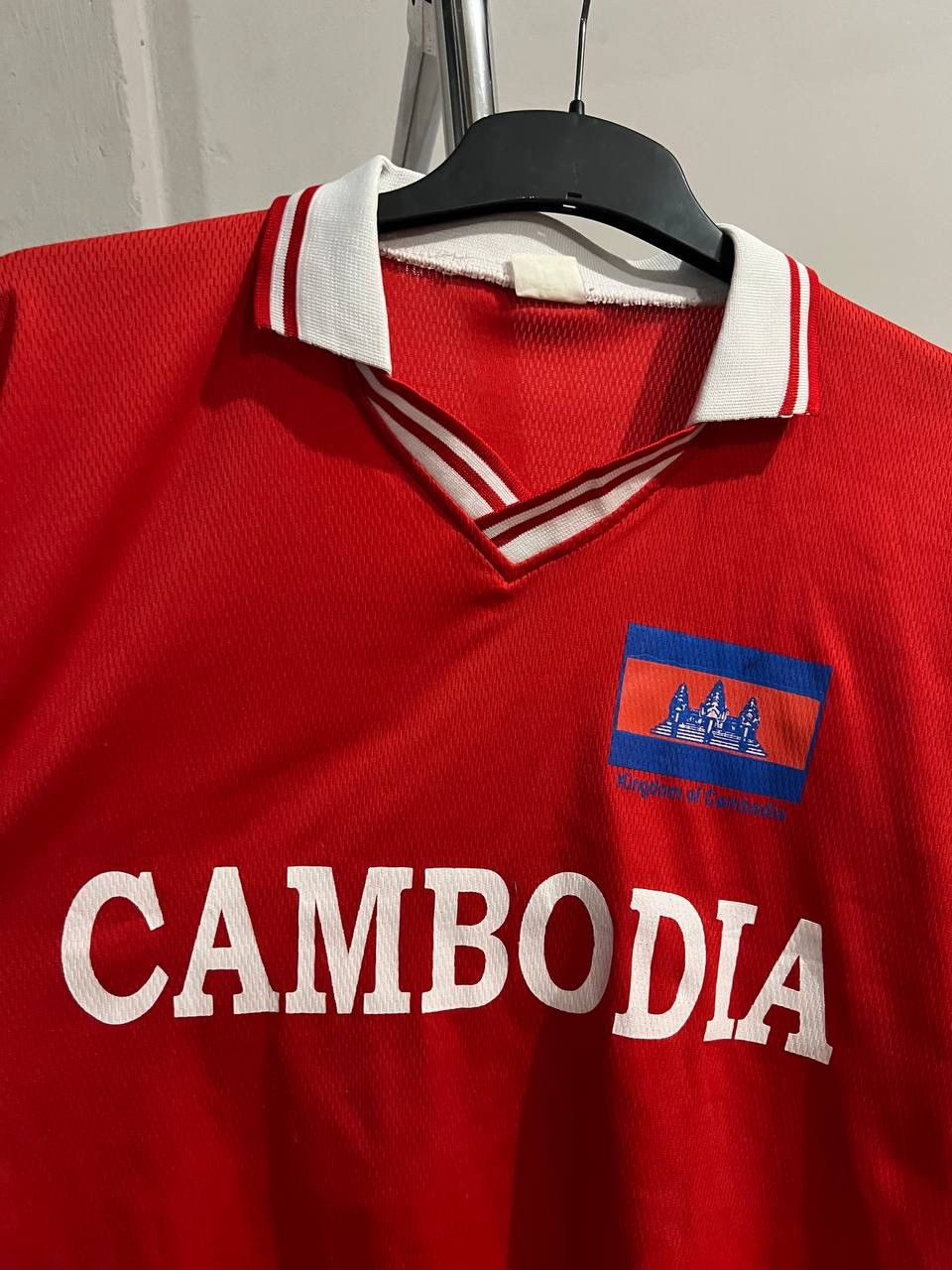 Vintage 1990 RARE CAMBODIA NATIONAL TEAM SOCCER JERSEY SHIRT sz 44 Size US M / EU 48-50 / 2 - 4 Thumbnail