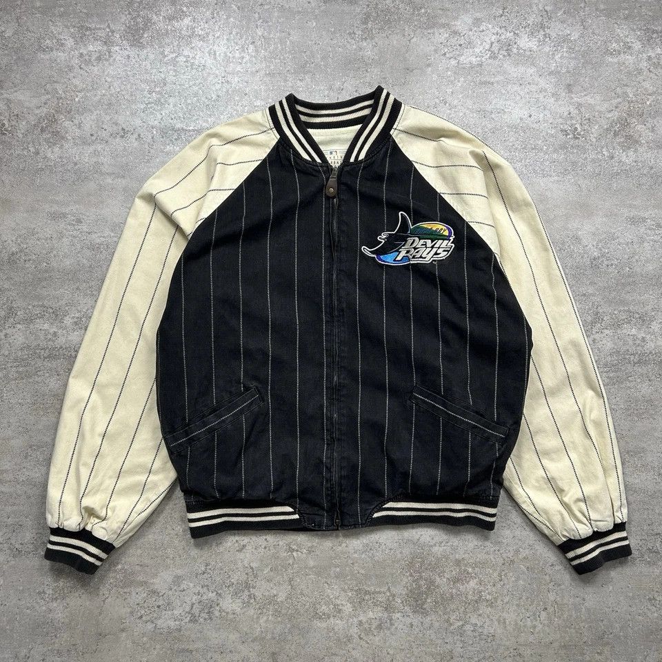 TAMPA BAY DEVIL RAYS MIRAGE REVERSIBLE JACKET COTTON SIZE XL