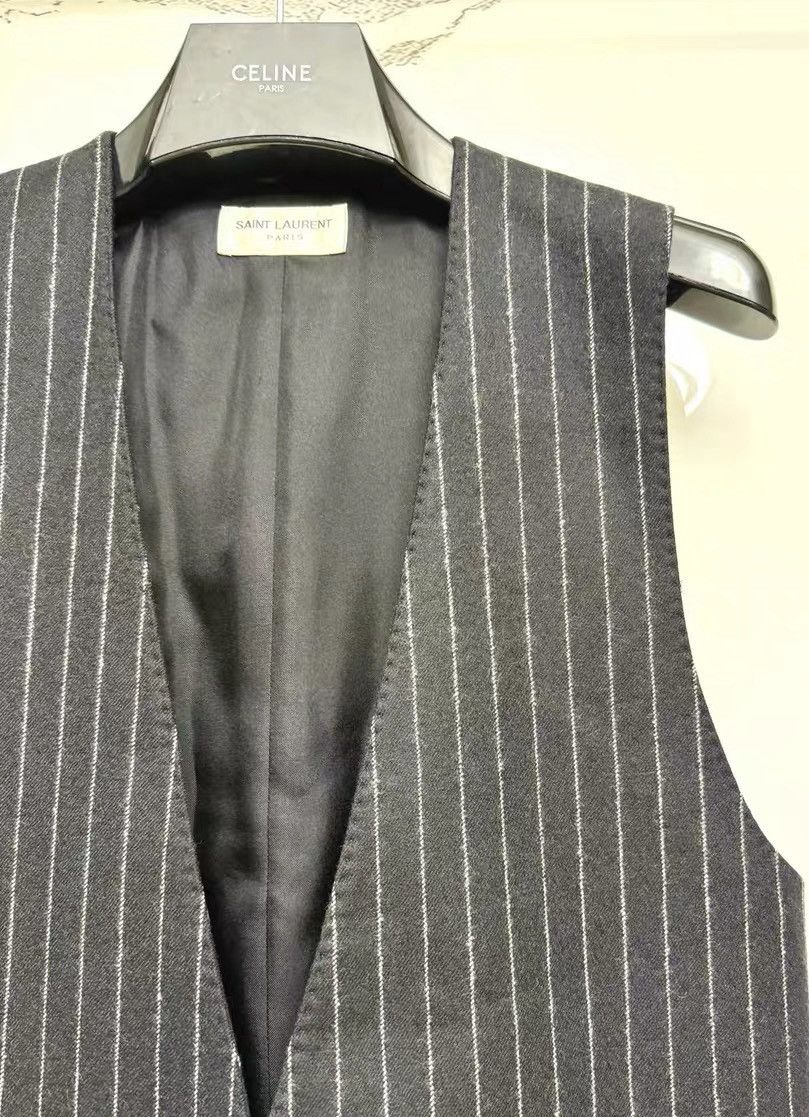 Saint Laurent Paris Saint Laurent SLP black and white striped vest Size US L / EU 52-54 / 3 - 5 Thumbnail