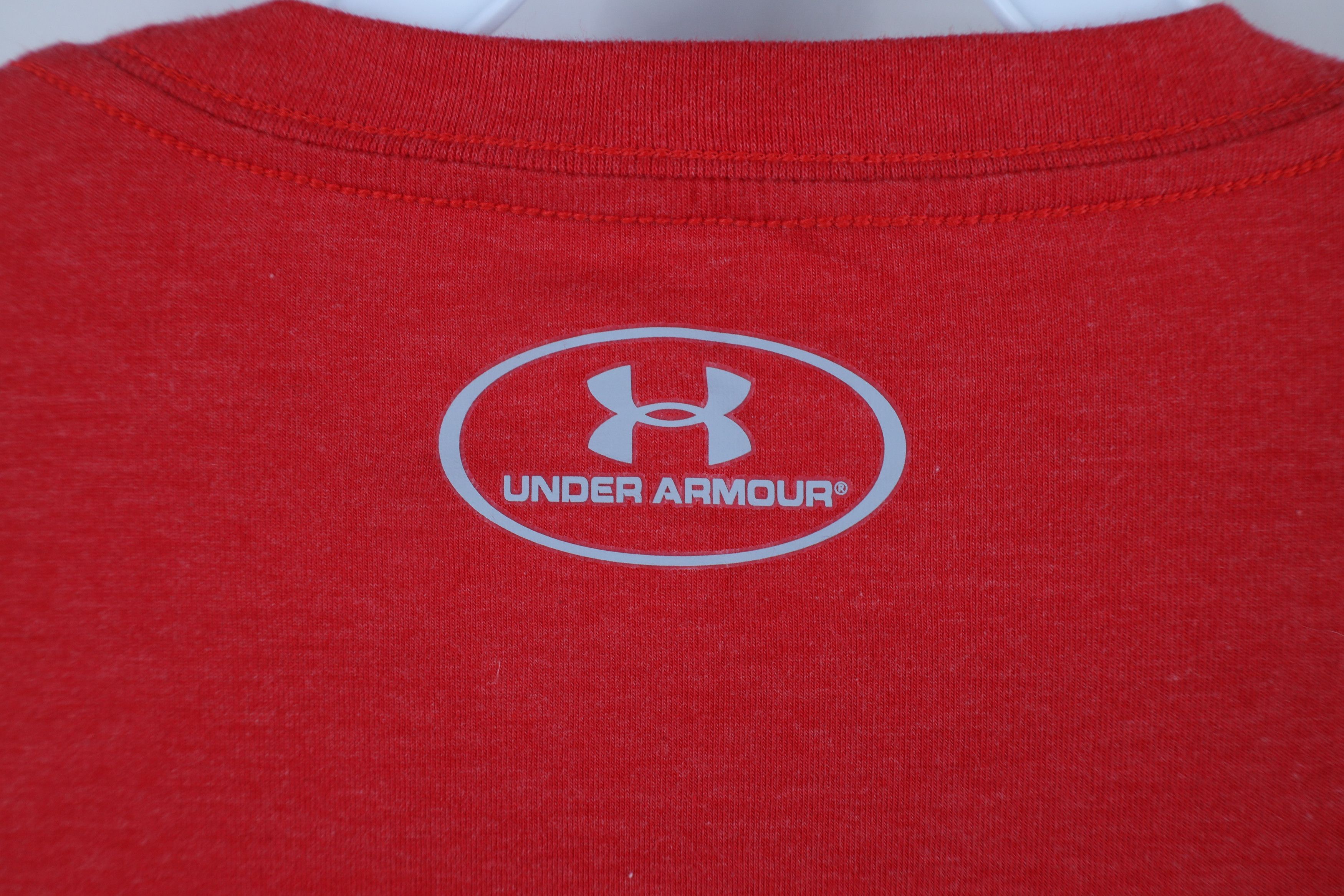 Under Armour × Vintage Under Armour Deer Antler Hunting Long Sleeve T-Shirt Red Size US XL / EU 56 / 4 - 9 Thumbnail