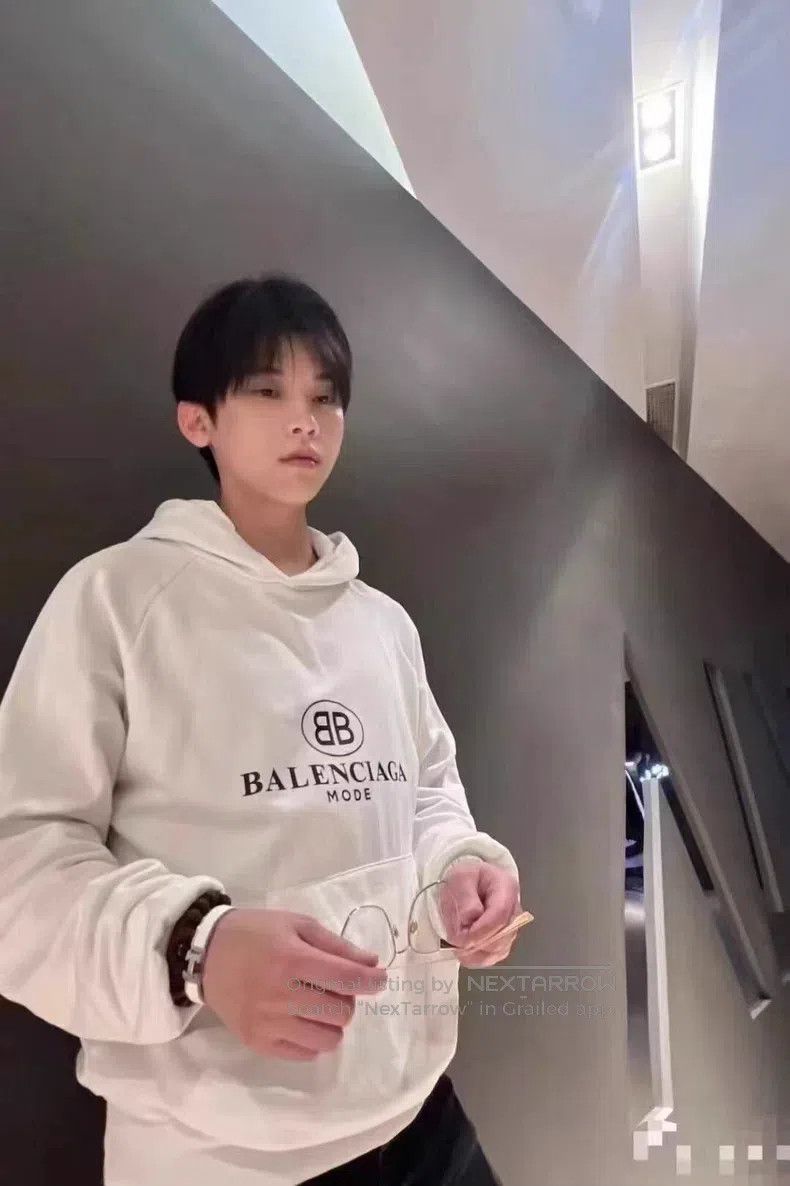 Balenciaga Balenciaga Double B Printed Logo Hoodie Size US XL / EU 56 / 4 - 8 Thumbnail