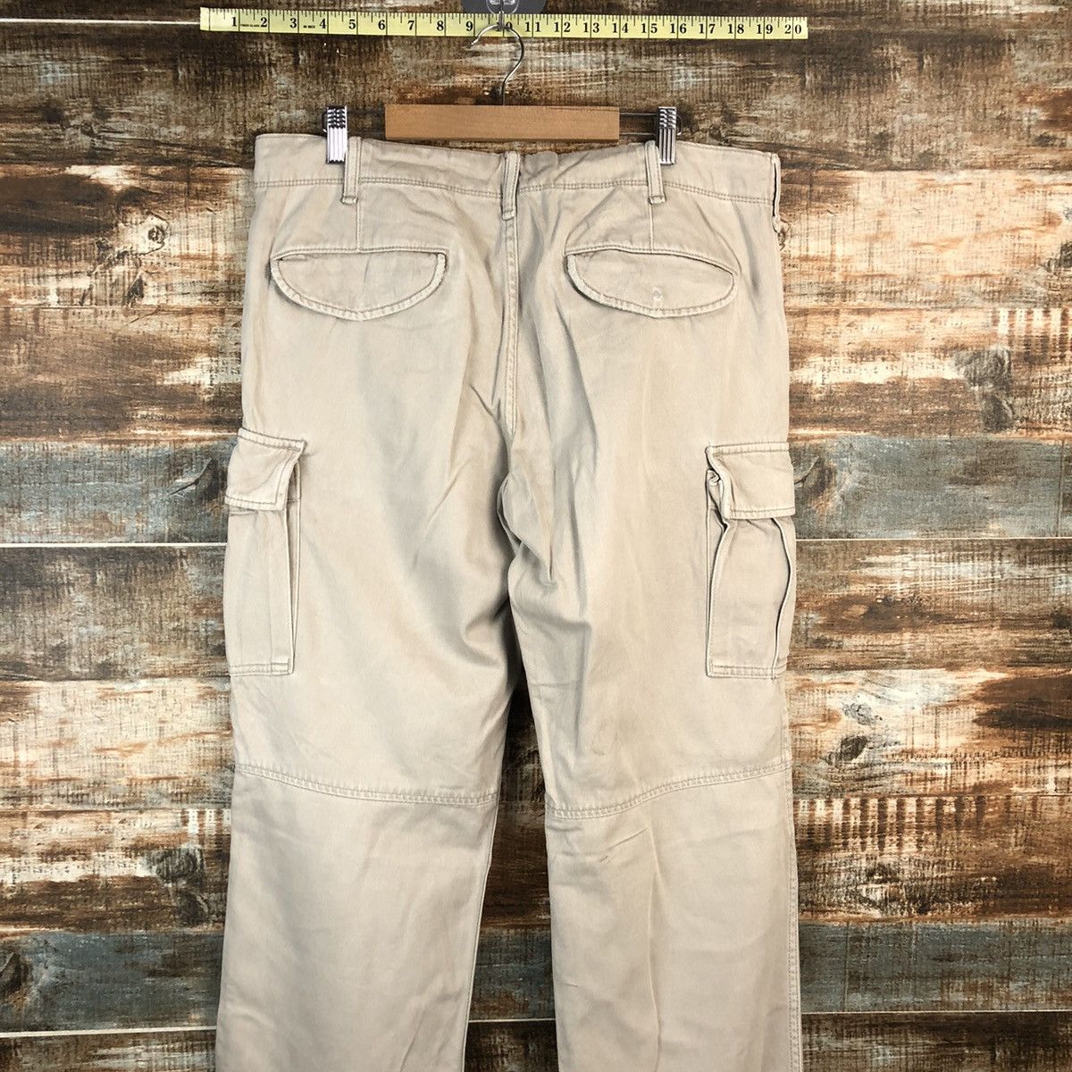Japanese Brand DL Uniqlo Brown Cargo Multipocket Pants #C213 Size US 33 - 16 Thumbnail
