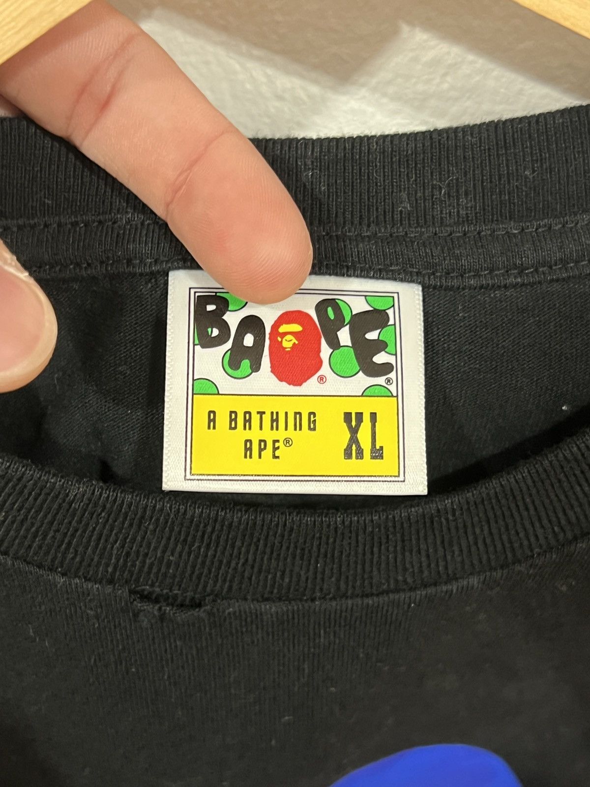 Bape Bape Big Head Blue/Black Tee Size US XL / EU 56 / 4 - 3 Thumbnail