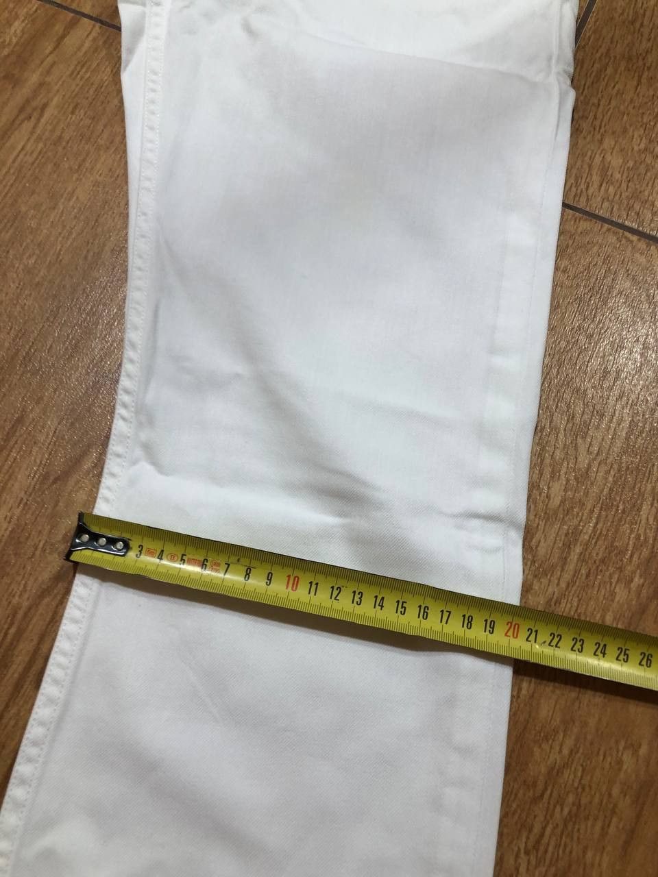 Burberry Mens Burberry Brit Steadman White Cotton Straight Jeans Size US 30 / EU 46 - 16 Thumbnail