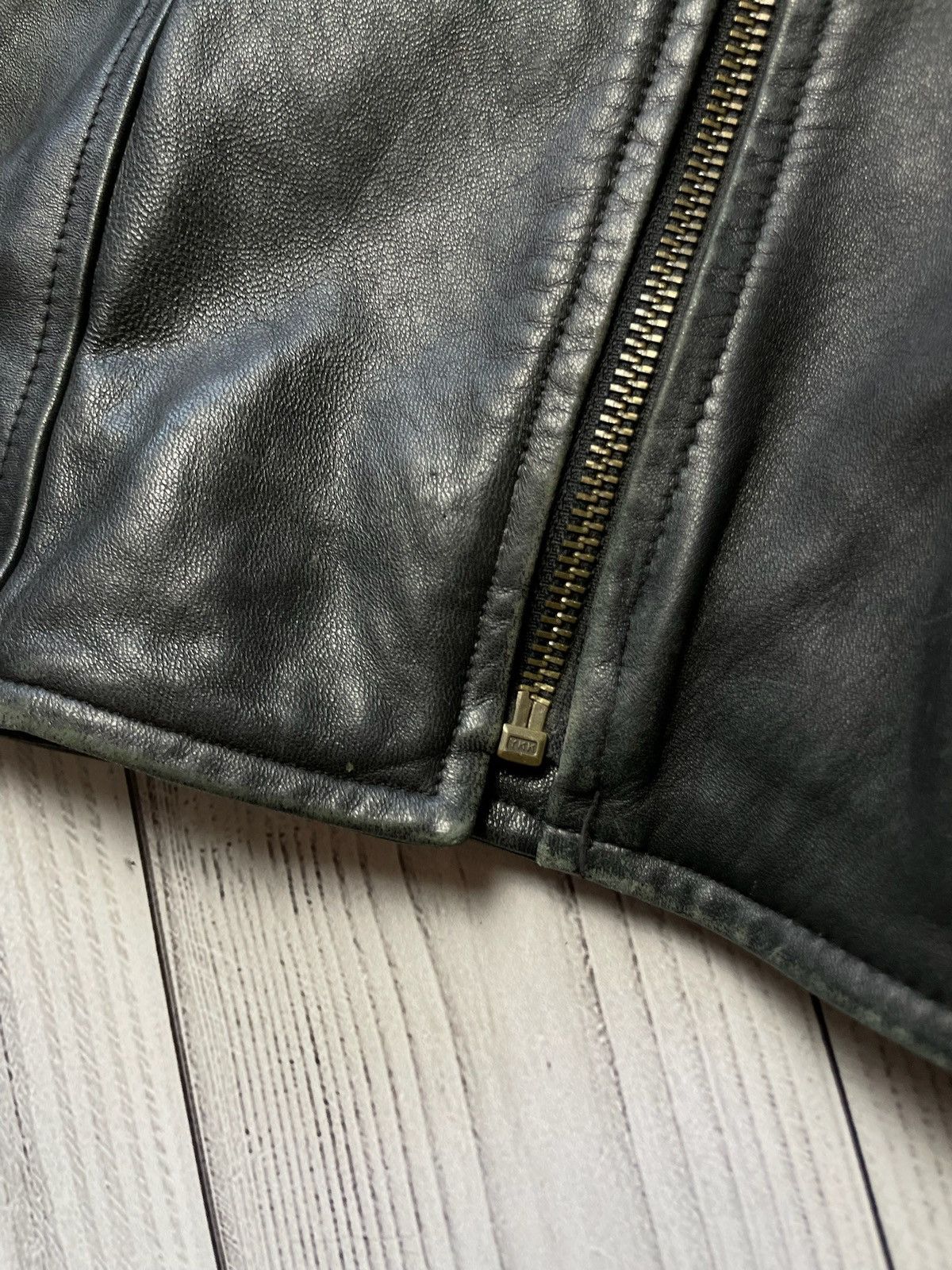 Vintage Vintage Leather jacket parka coat wit belt size M-L Size US L / EU 52-54 / 3 - 10 Thumbnail