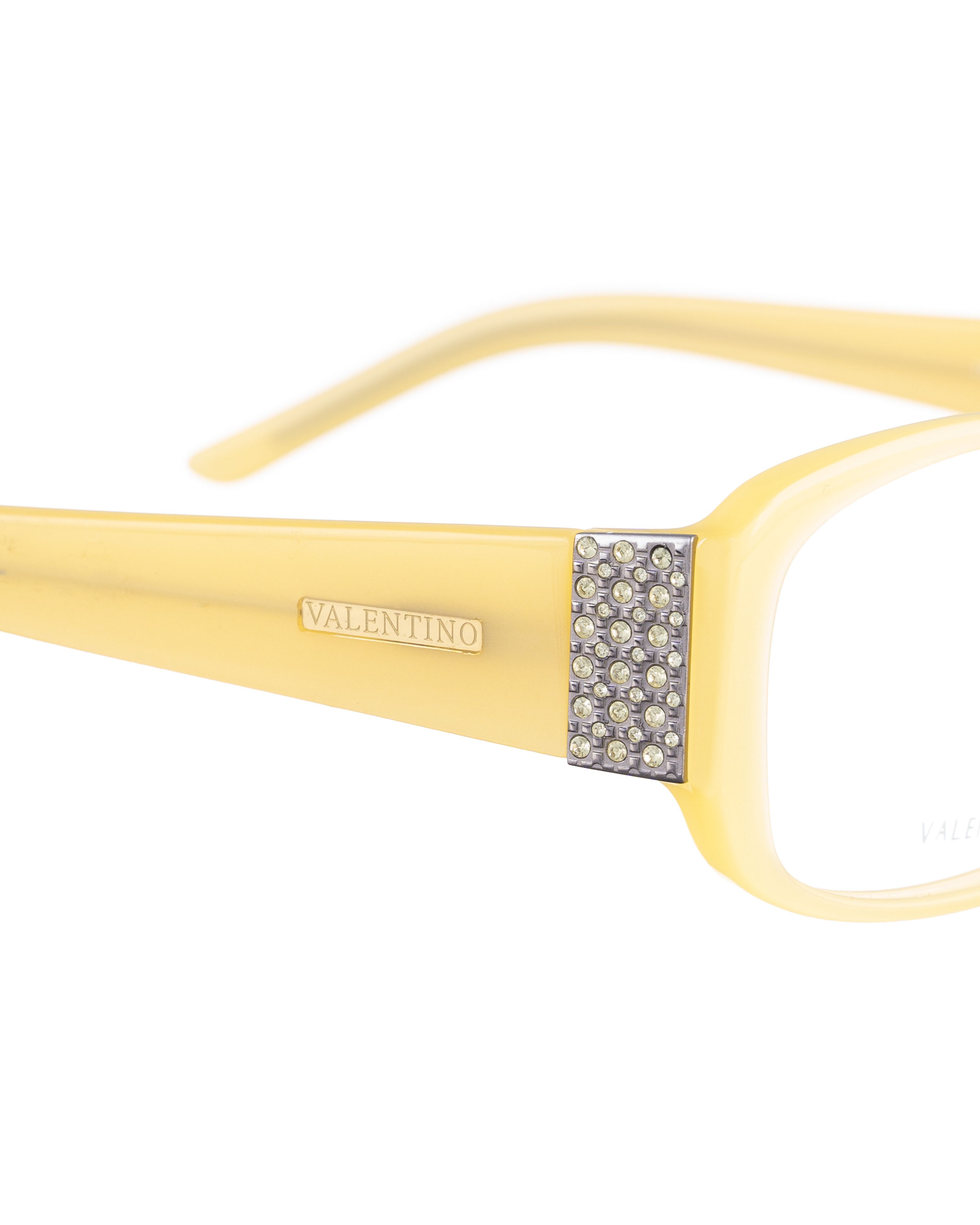 Valentino Valentino 00s Lemon Yellow Glasses with Gems Size ONE SIZE - 3 Thumbnail