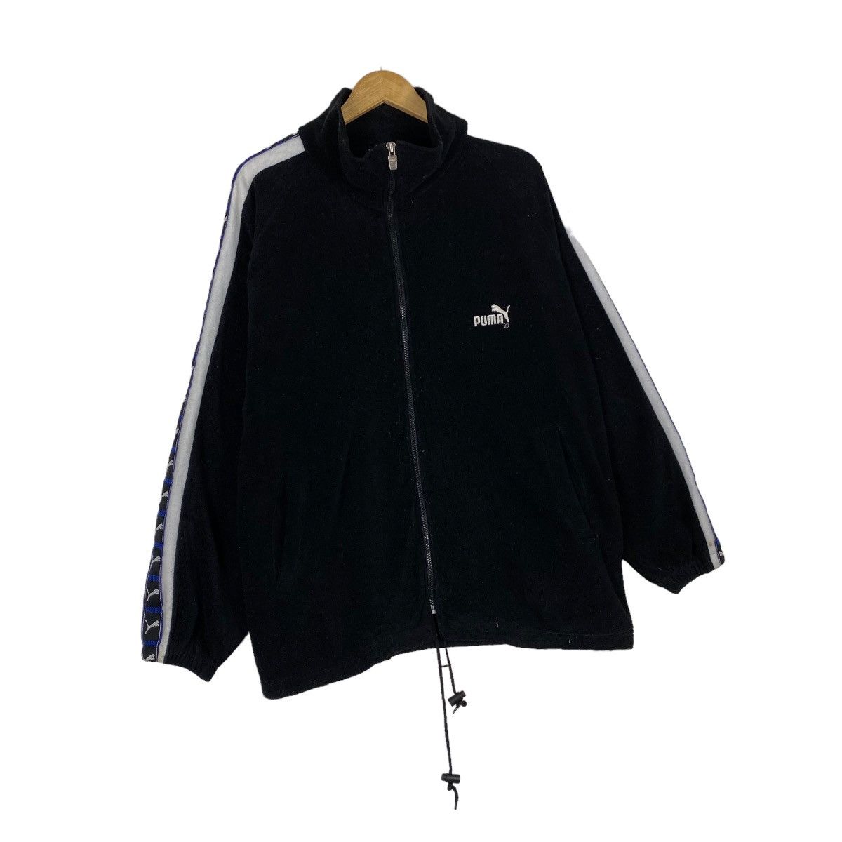 Japanese Brand × Puma × Vintage Vintage Puma side tape fleece zipper jacket Size US L / EU 52-54 / 3 - 3 Thumbnail