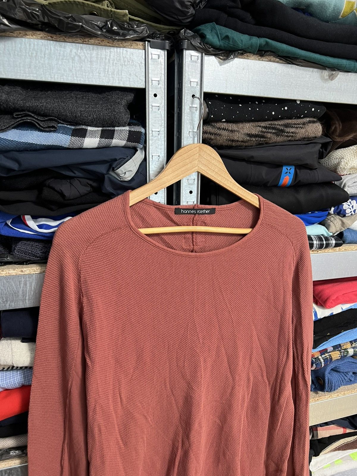 hannes roether Hannes Roether Avant Garde Long Sleeve T-Shirt Sz S Pullover Size US S / EU 44-46 / 1 - 2 Thumbnail