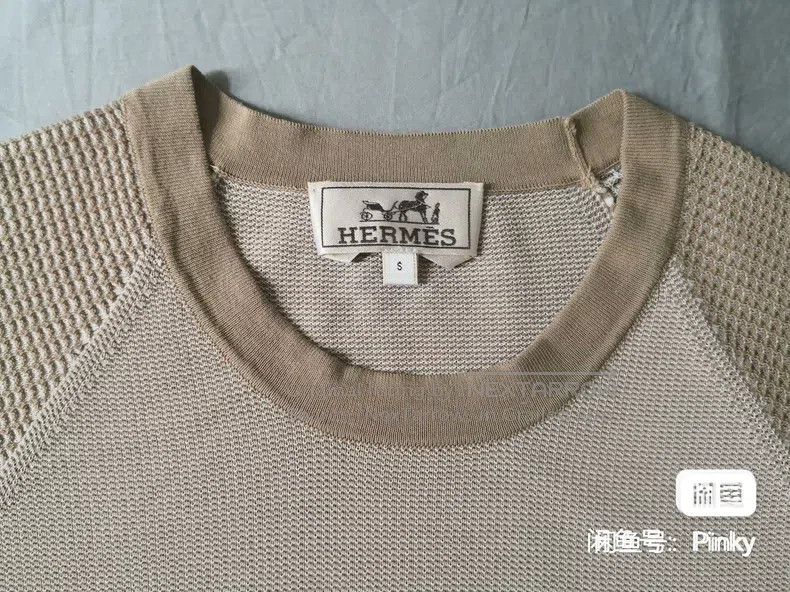 Hermes Hermes Men's Short Sleeve T-Shirt, Sea Island Cotton Knit, Size US S / EU 44-46 / 1 - 2 Thumbnail