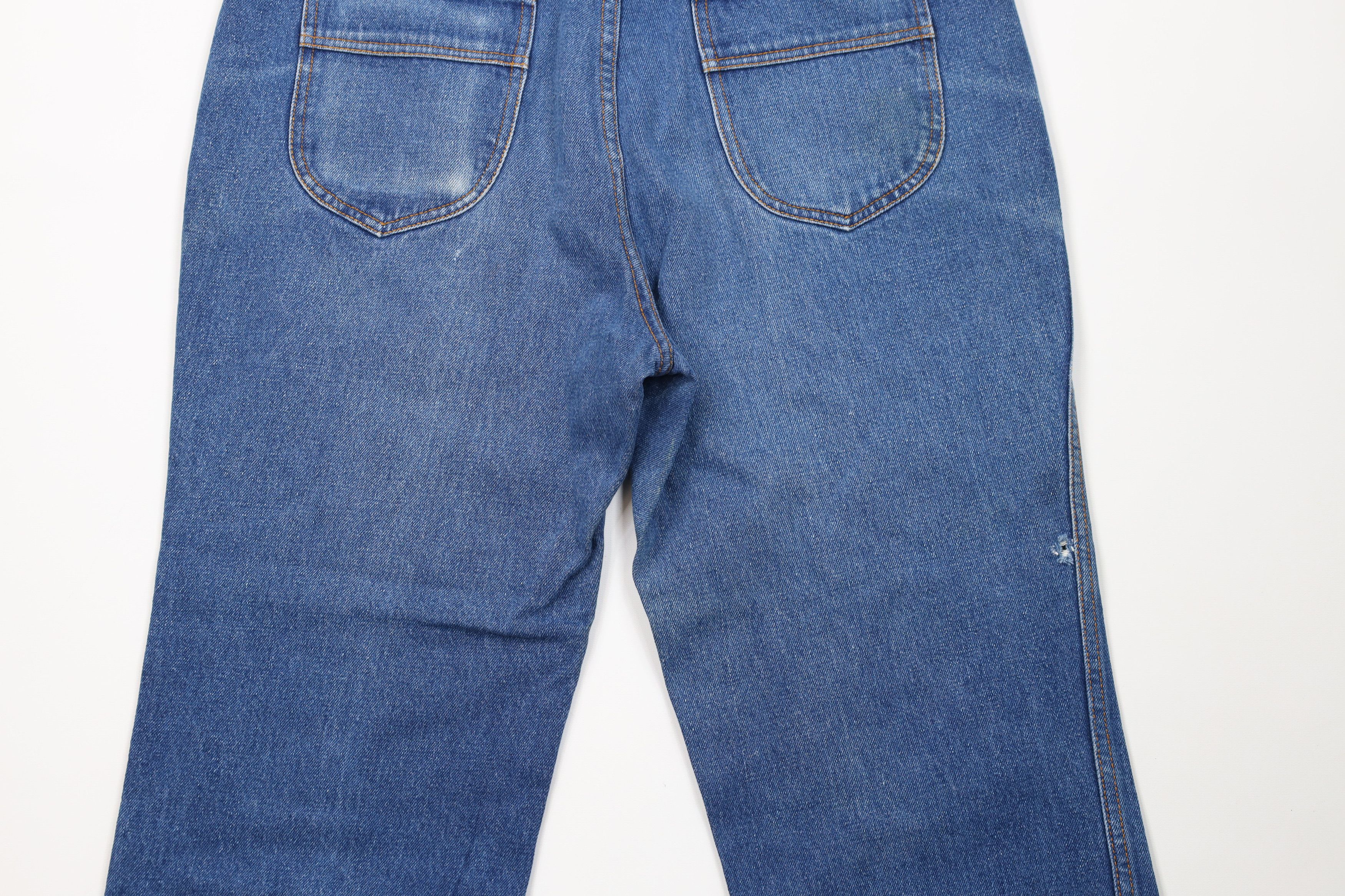 Vintage Vintage 90s Streetwear Flared Wide Leg Denim Jeans Blue Size US 34 / EU 50 - 14 Thumbnail