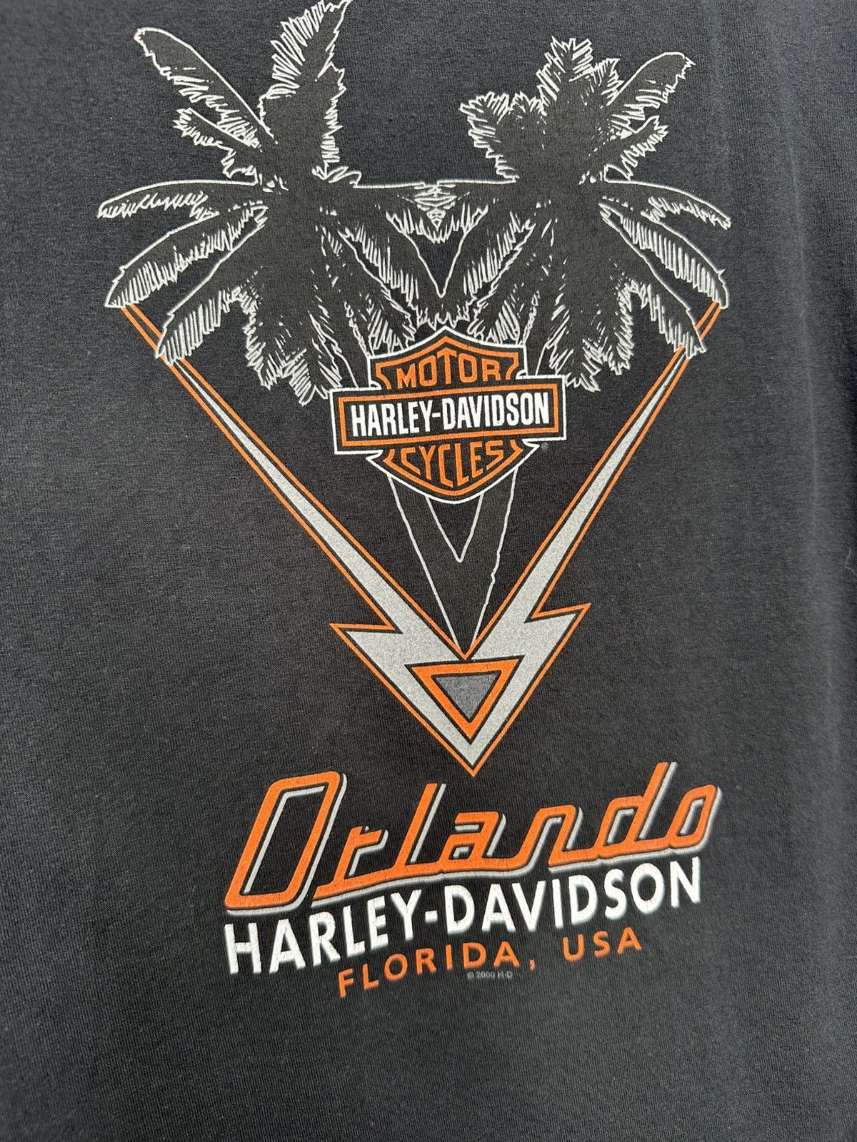 Harley Davidson × Vintage 2000 Harley Davidson Orlando Tee Size US L / EU 52-54 / 3 - 4 Thumbnail