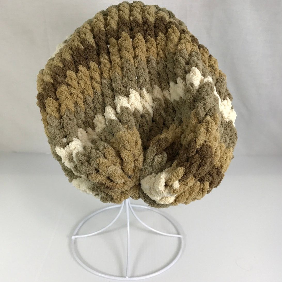 Handmade NWT Handmade Chunky Knitted Multicolor Adult Slouchy Beanie Size ONE SIZE - 3 Thumbnail
