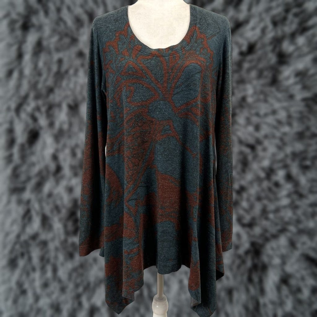 Soft Surroundings Soft Surroundings Renaissance asymmetrical hem long sleeve Tunic Top Sz Medium Size M / US 6-8 / IT 42-44 - 1 Thumbnail