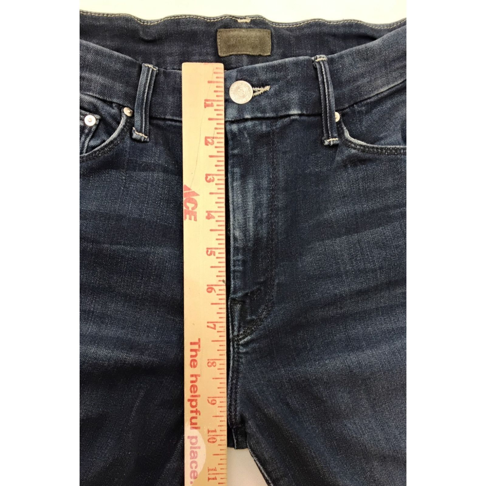 MOTHER Mother Highwaisted Looker Ankle Jean Women's 28 Dark Wash Size 28" / US 6 / IT 42 - 15 Thumbnail