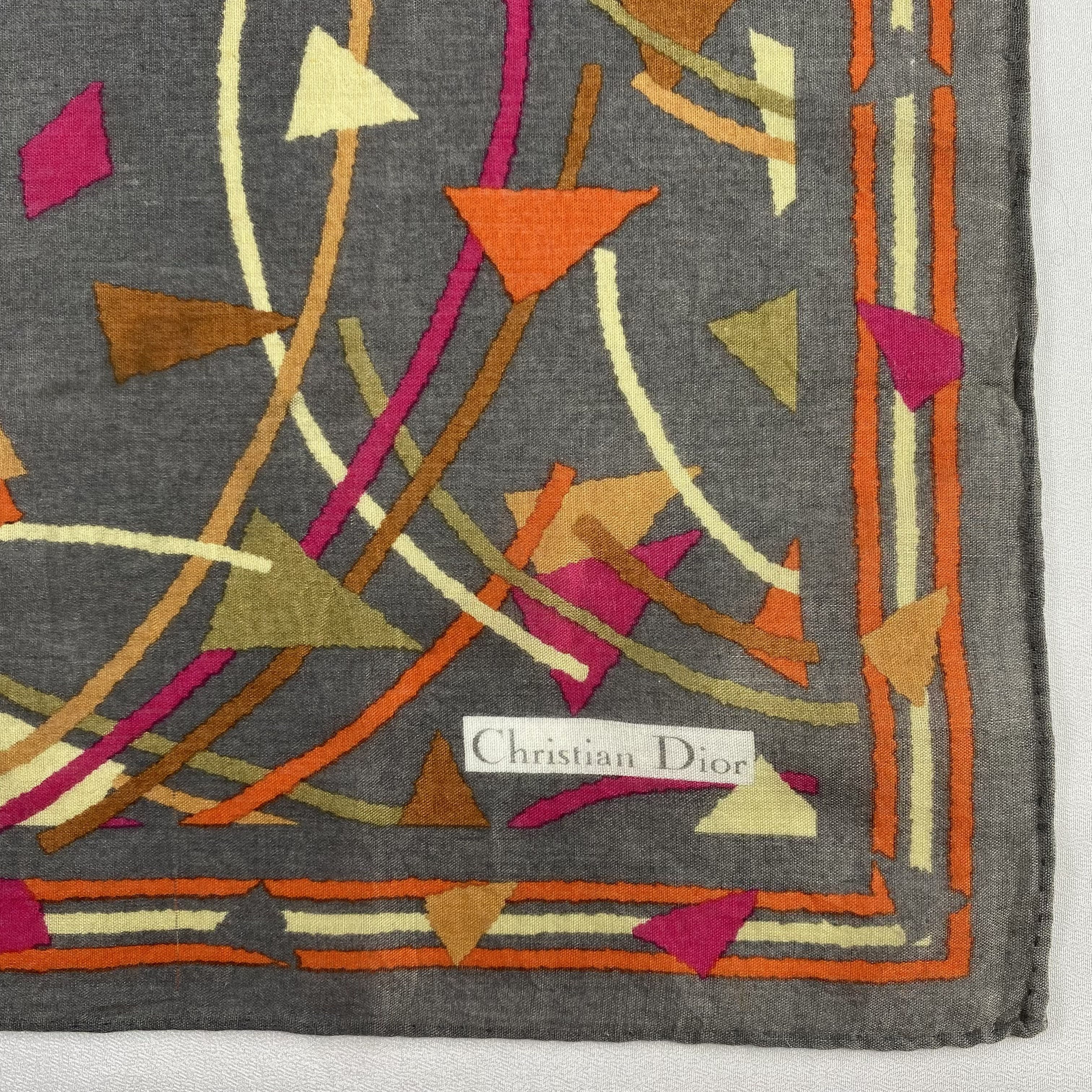 Vintage Christian Dior Monsieur Handkerchief / Neckerchief-P630 Size ONE SIZE - 3 Thumbnail